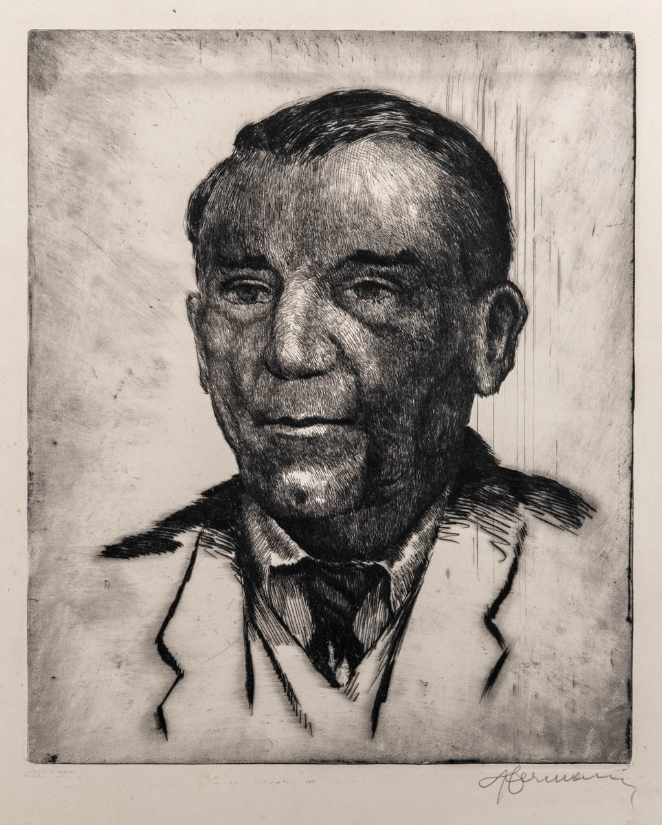 Ion Emerias (1961) Gravură cu acul 30.02x36.05 cm