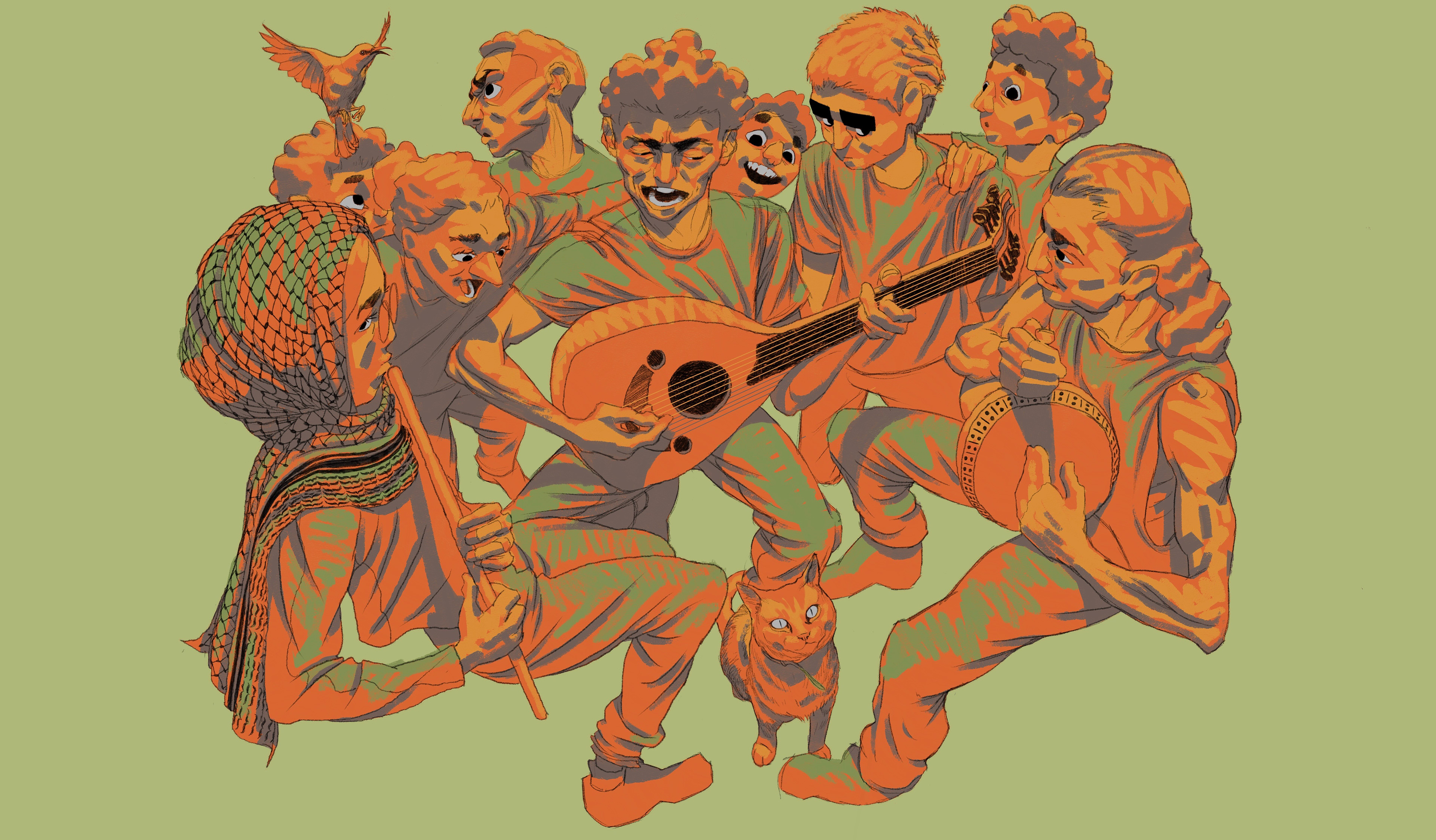 Preliminary design in Procreate
