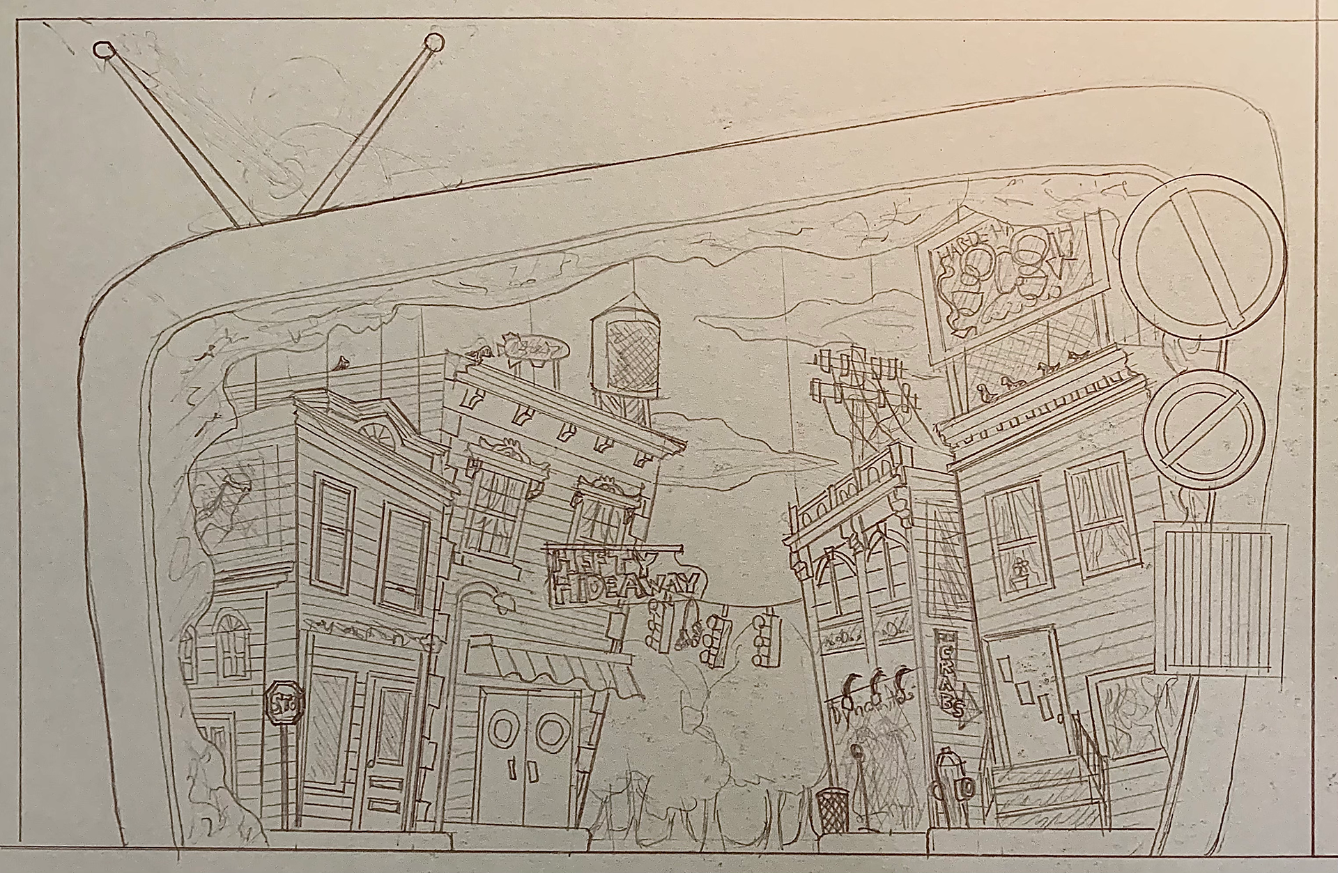 Initial Sketch of "Good Morning Baltimore"