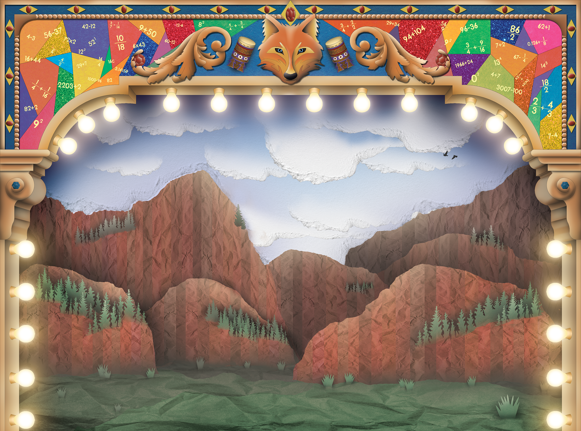 Downstage Drop Elevation, Created Using Adobe Photoshop