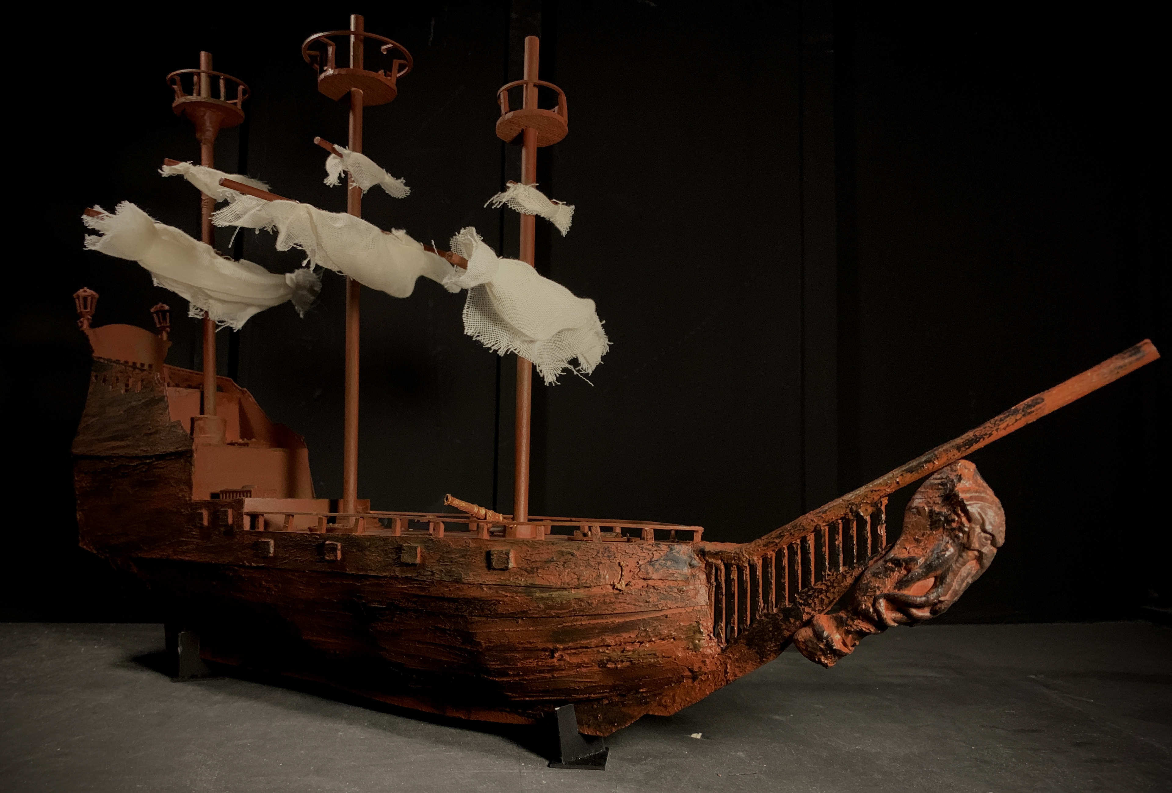 Model Pirate Ship (Built from Scratch)