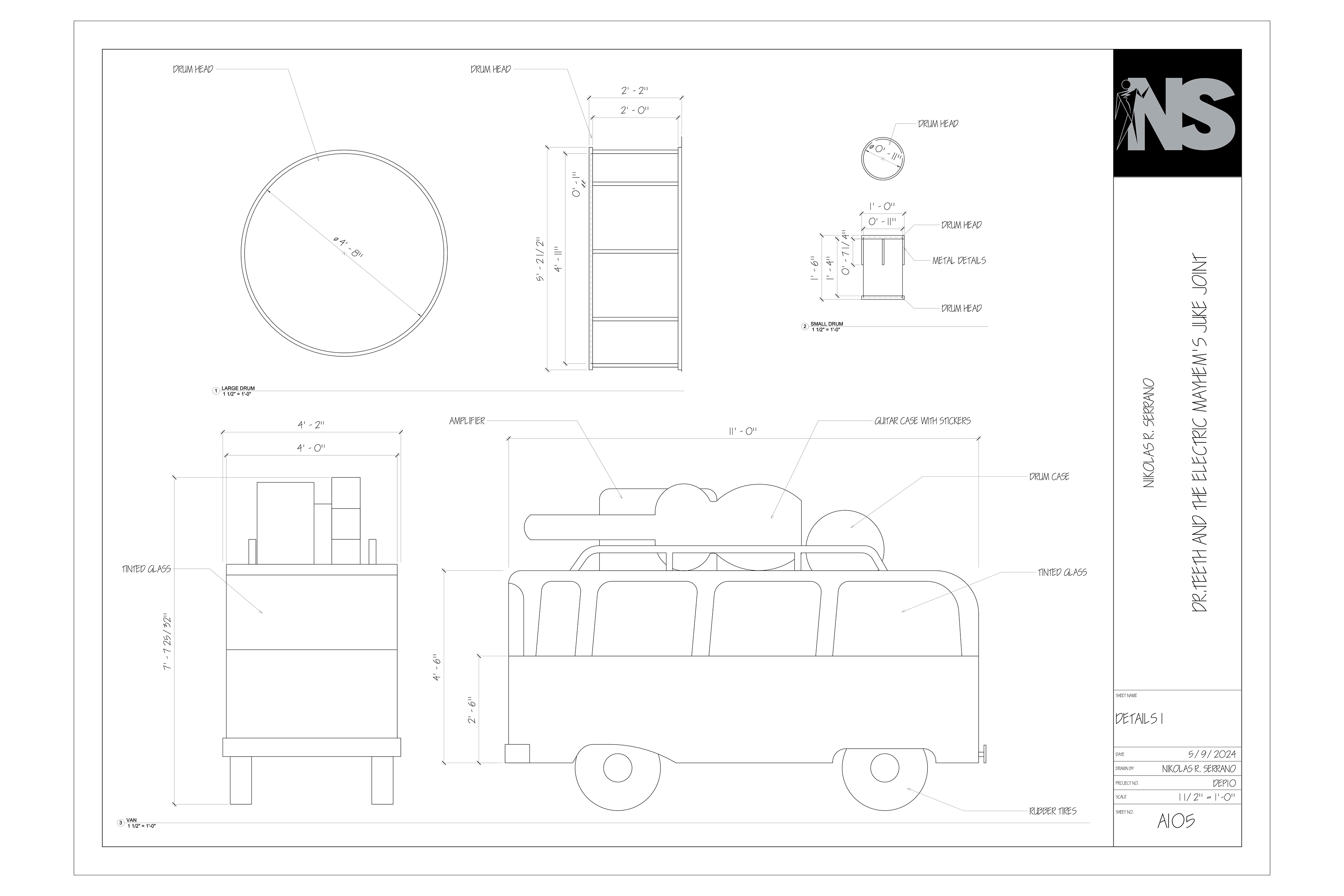 Selected Details Drafting: drafted in Revit