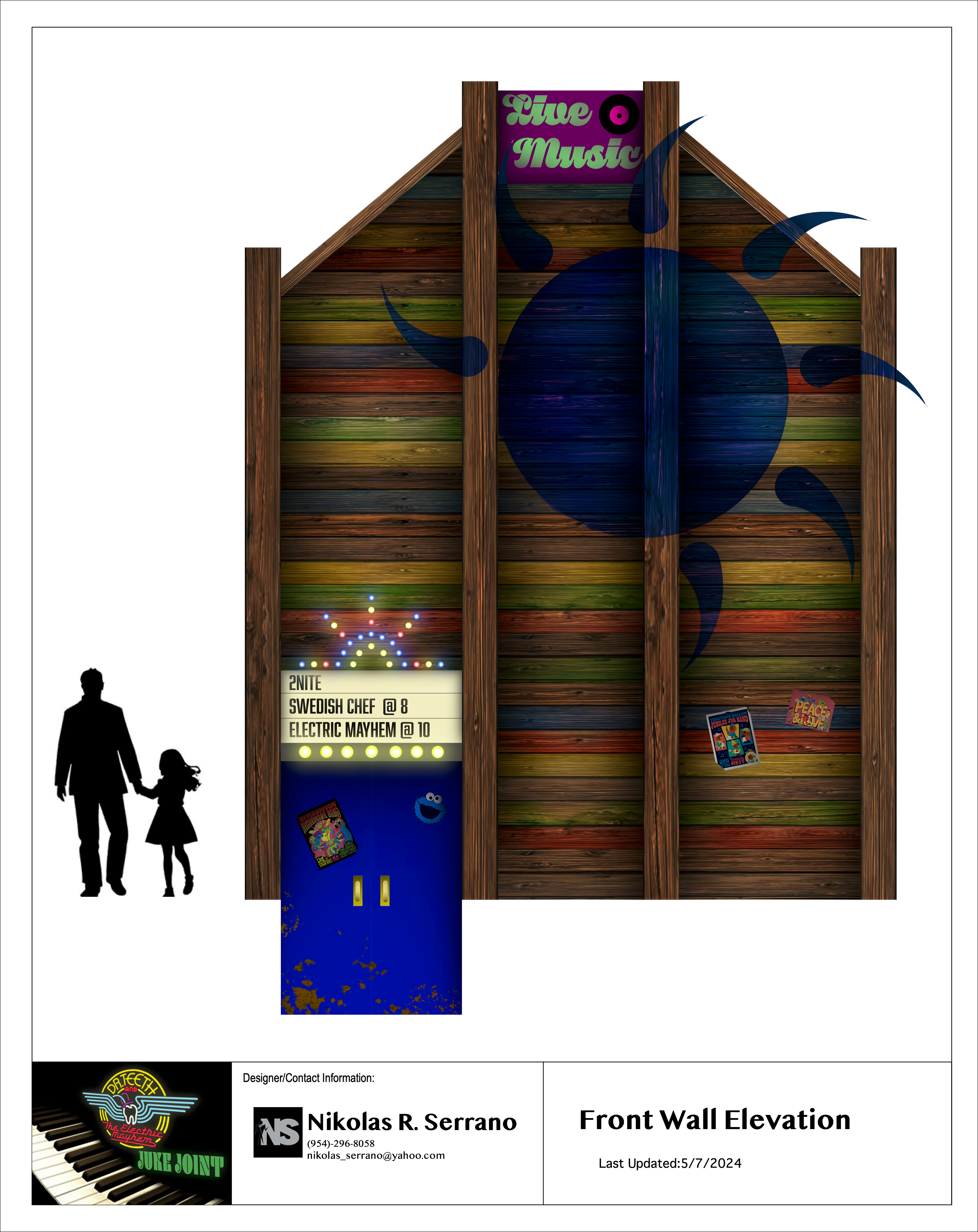 Front Wall Elevation: created in Photoshop