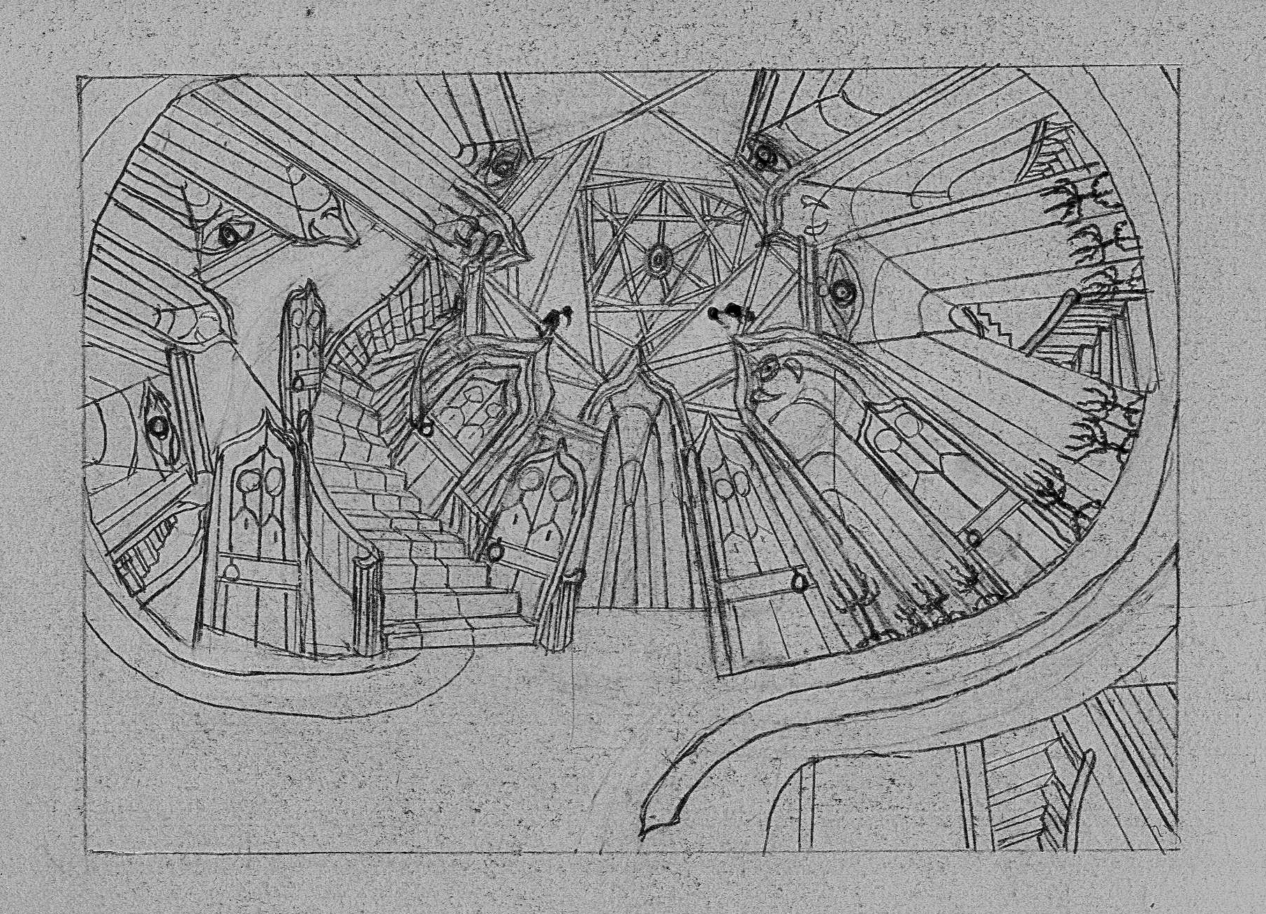 Bluebeard's Castle Initial Sketch