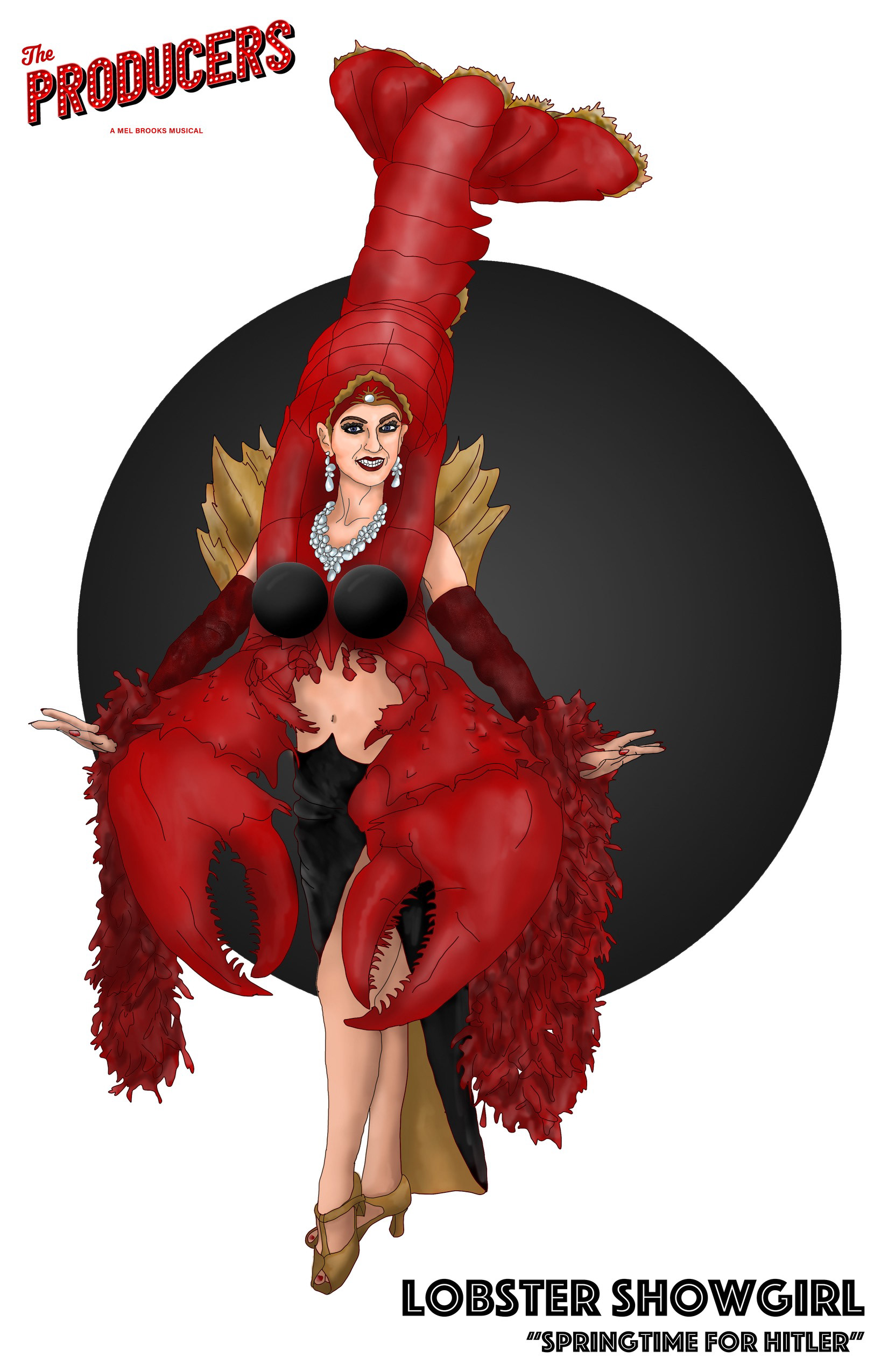 Costume Design Rendering Done with Adobe Photoshop