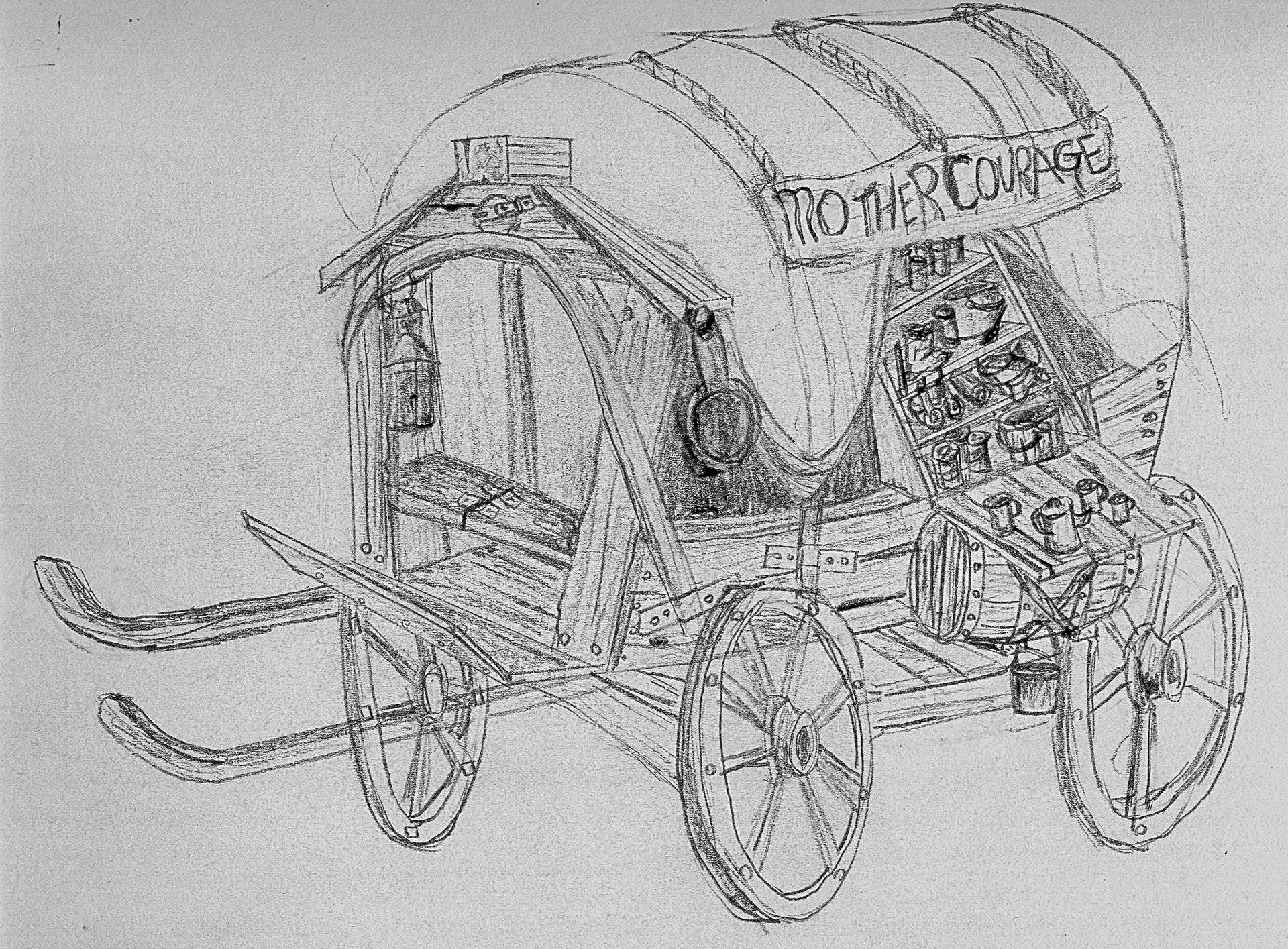 Initial Sketch of Wagon Design