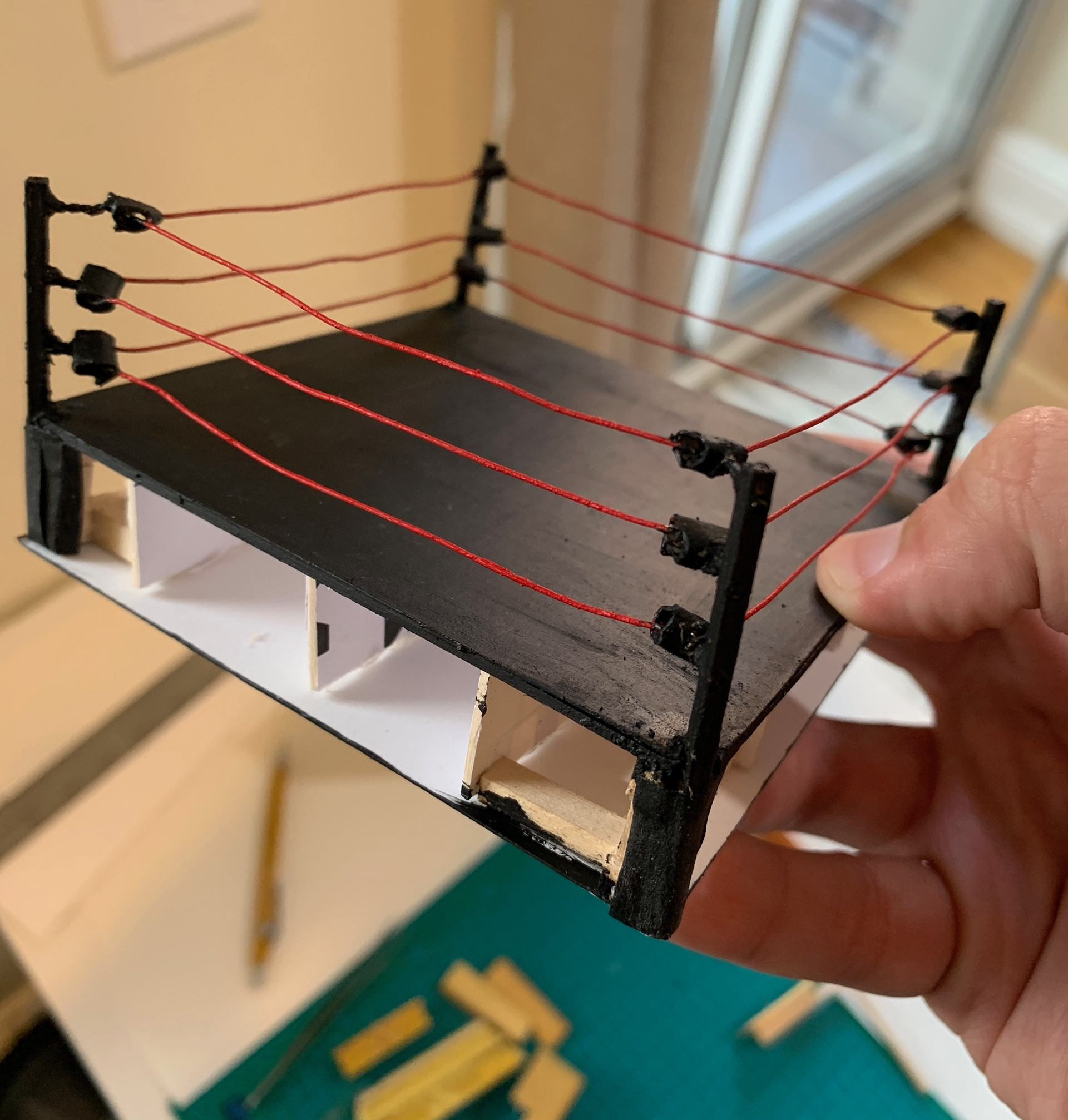 Wrestling Ring Model Piece (In Progress)