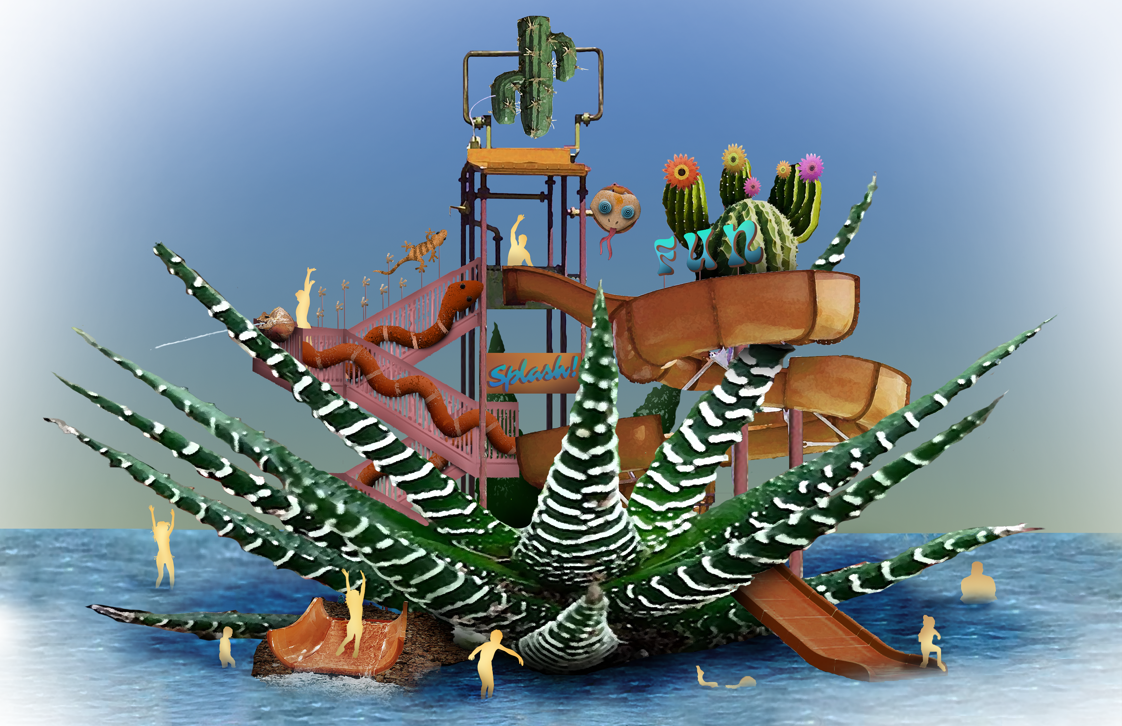 Splash Pad Design Photoshop Rendering