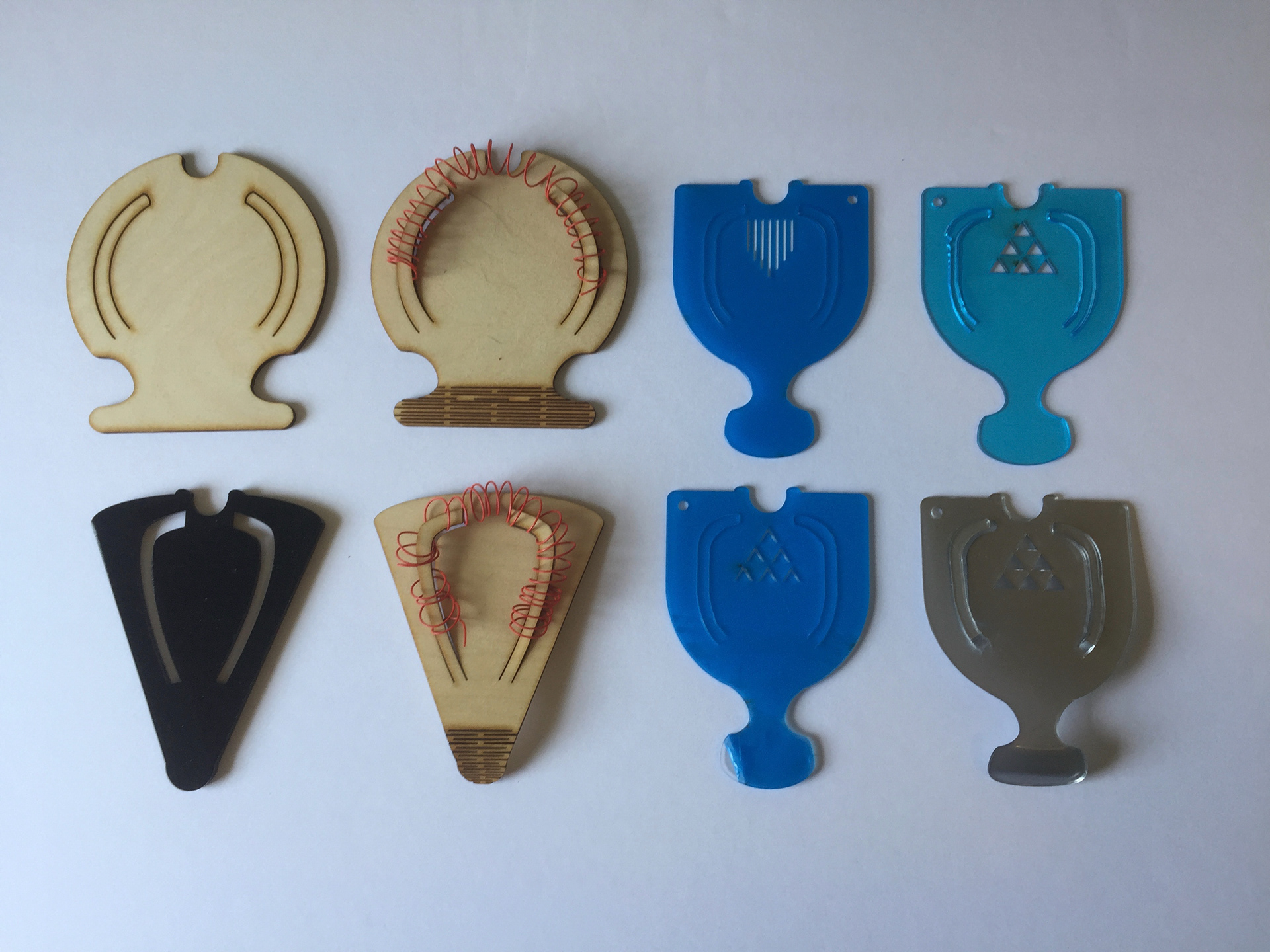 Prototyping strainer shape and best perforations from previous iterations.