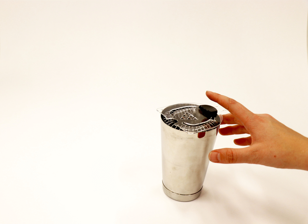 How to use the improved Hawthorne strainer.