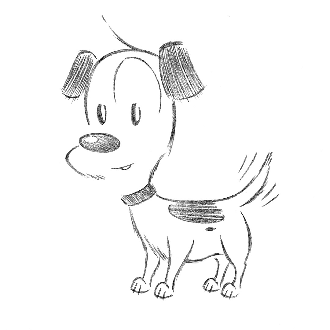 MUTTS: Earl • pencil sketch