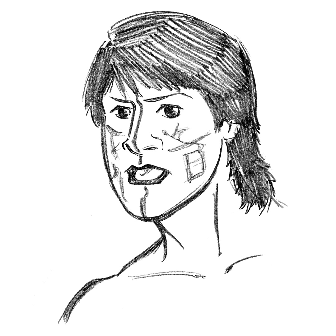 Great Muta • pencil sketch