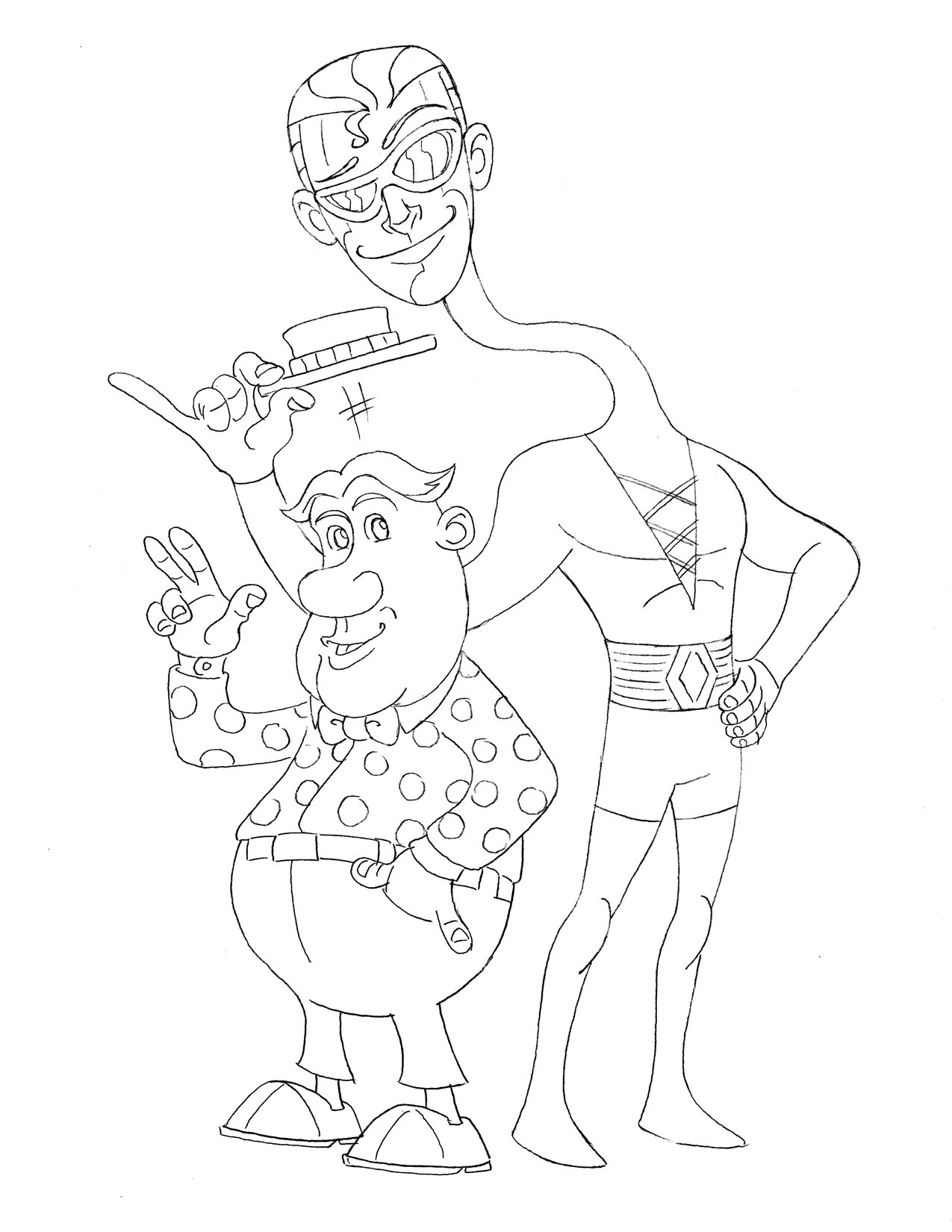 Plastic Man • pencil sketch