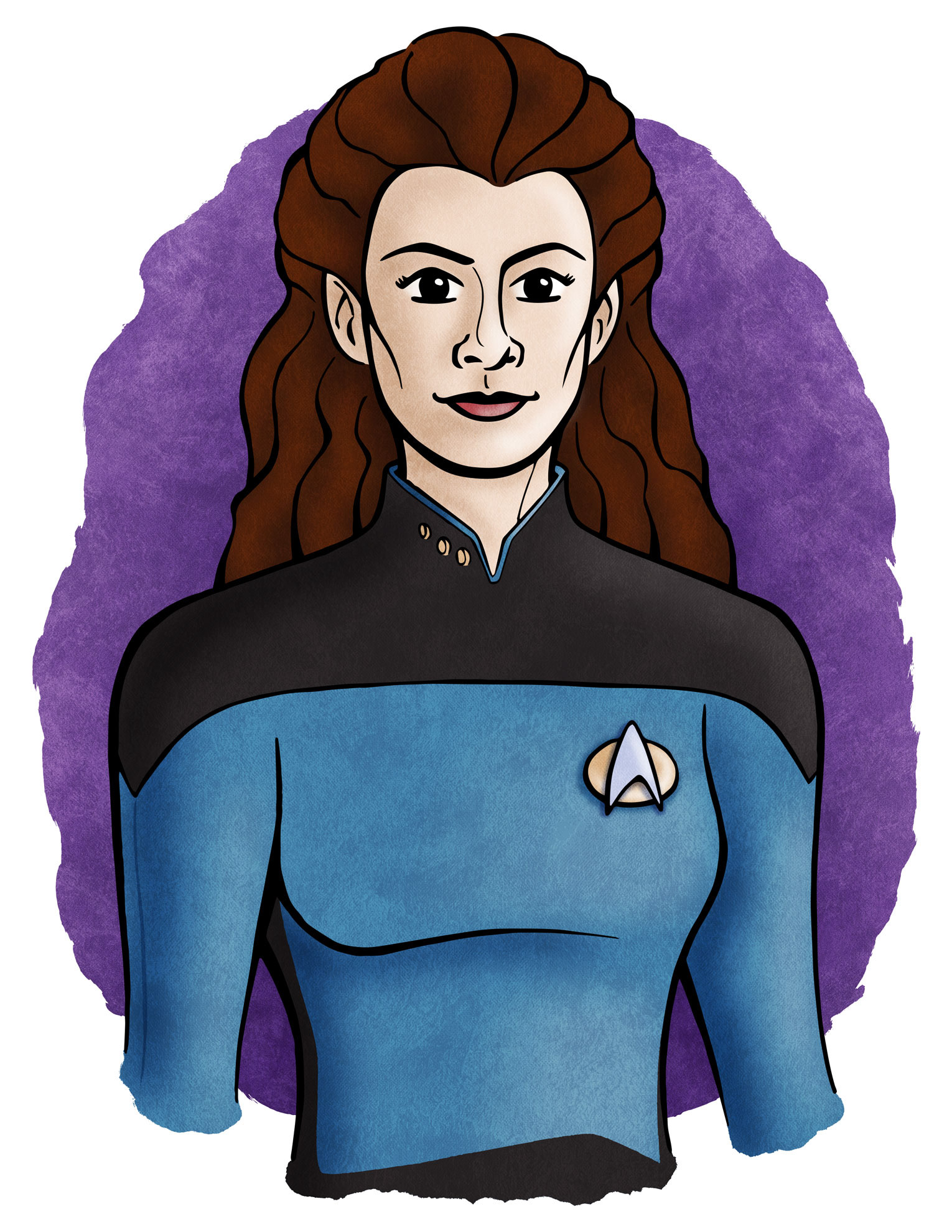 Deanna Troi • vector illustration