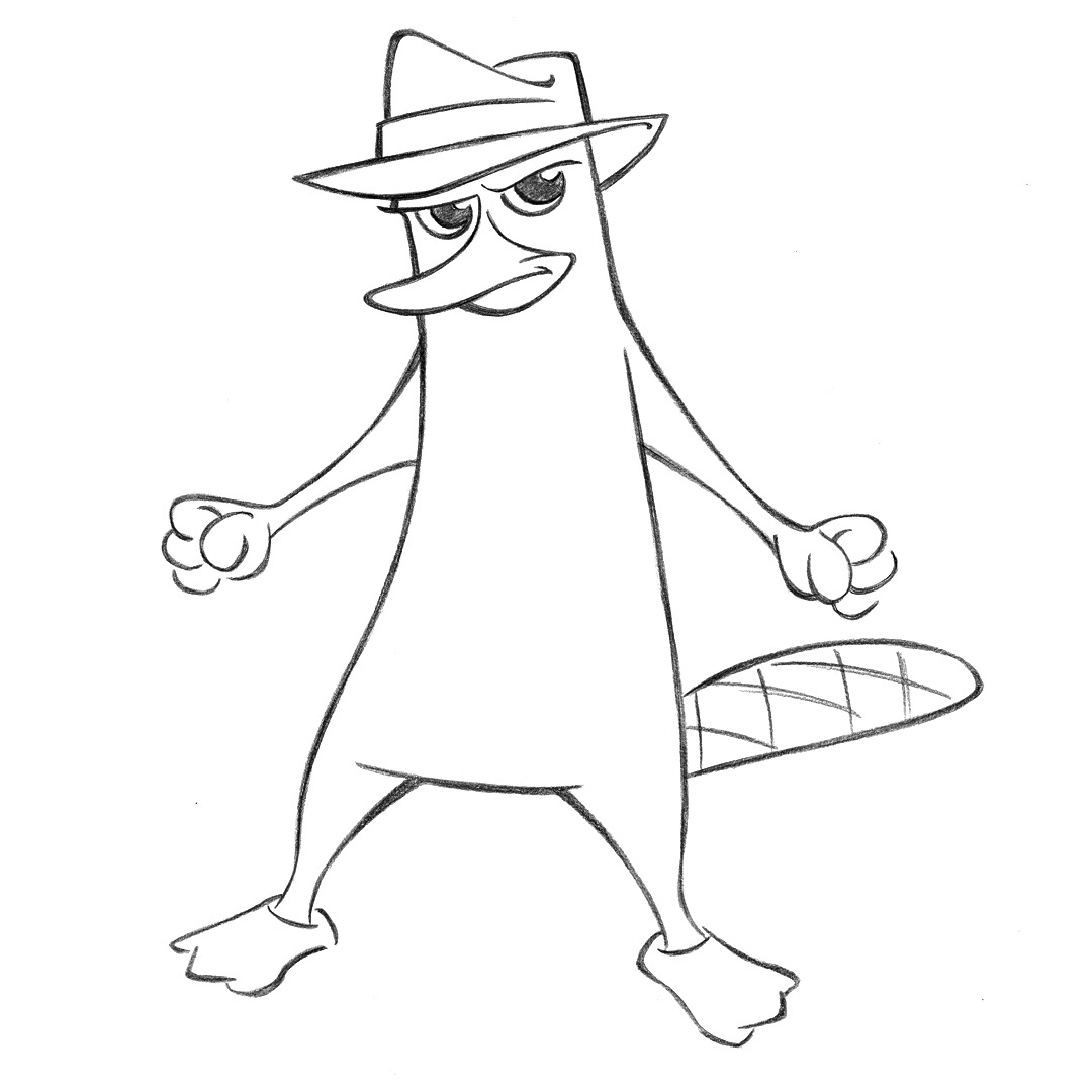 Agent P • pencil sketch