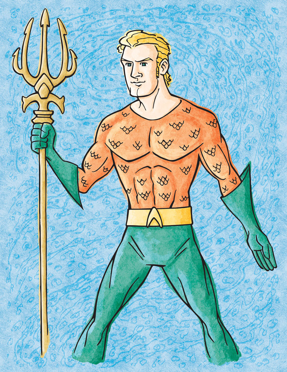 Aquaman • vector illustration