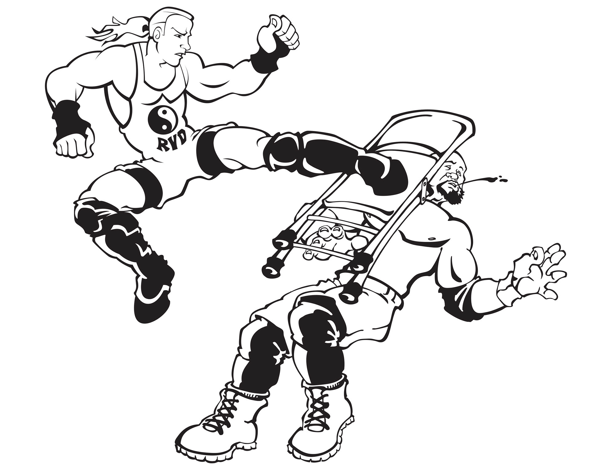 Rob Van Dam • vector illustration