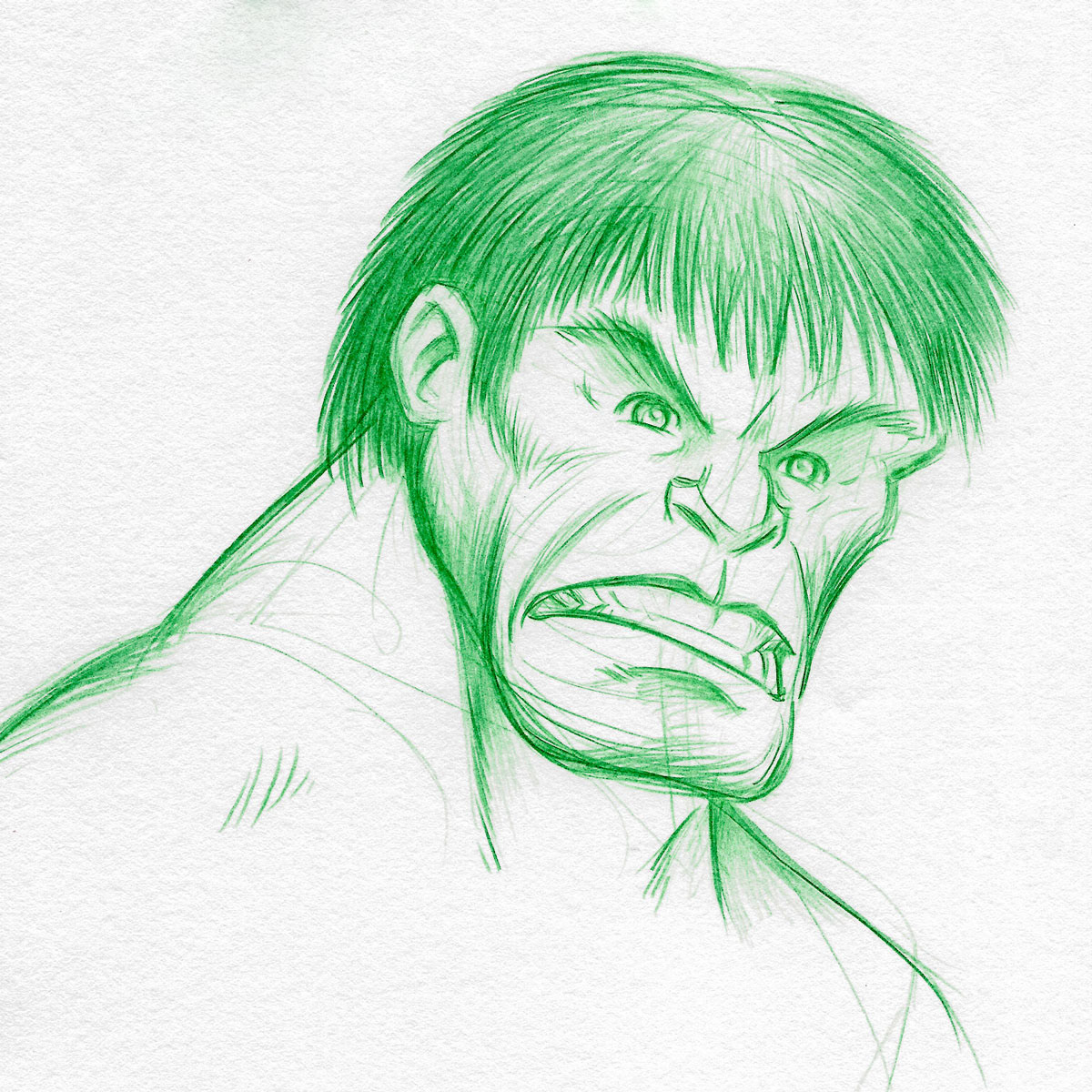 Incredible Hulk 1 • pencil sketch