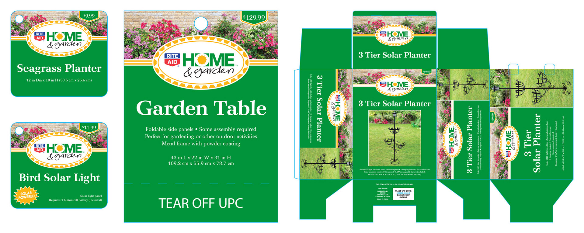 Rite Aid Garden Decor • packaging art