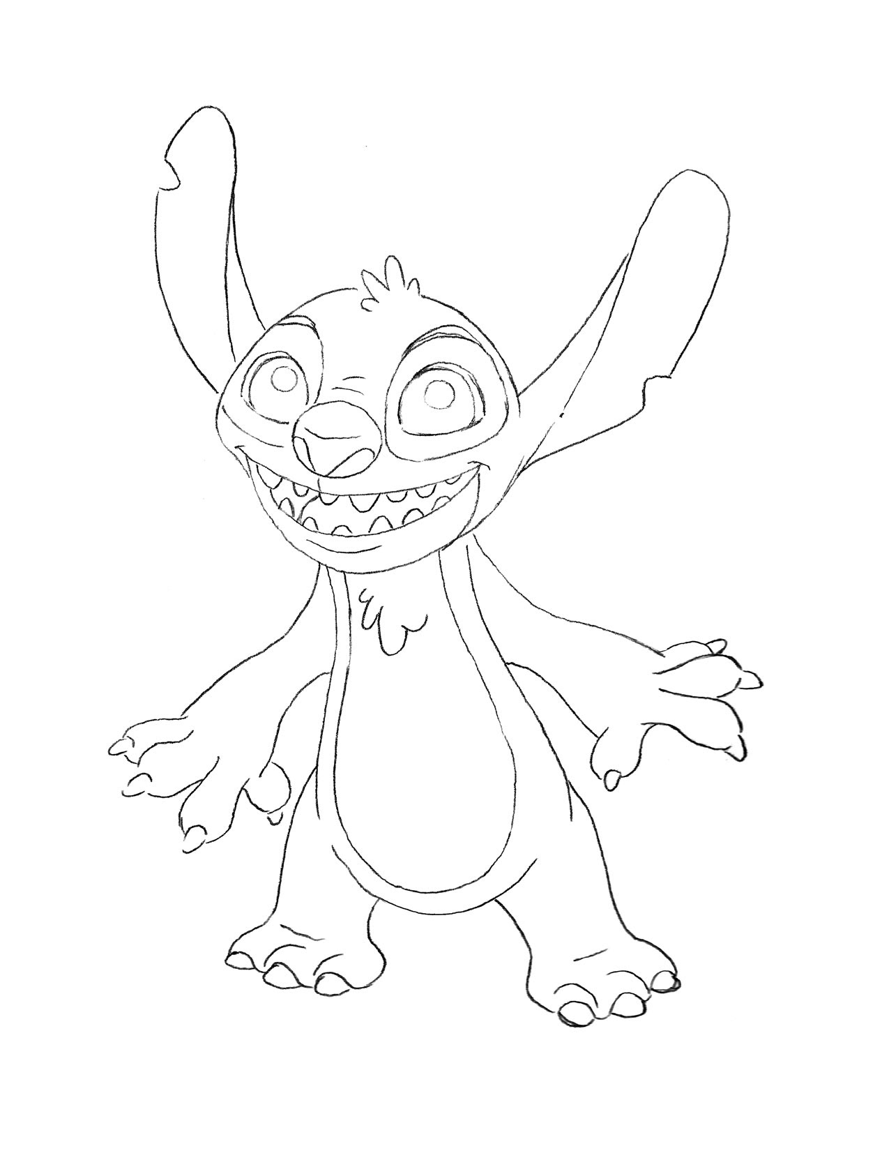 Stitch • pencil sketch