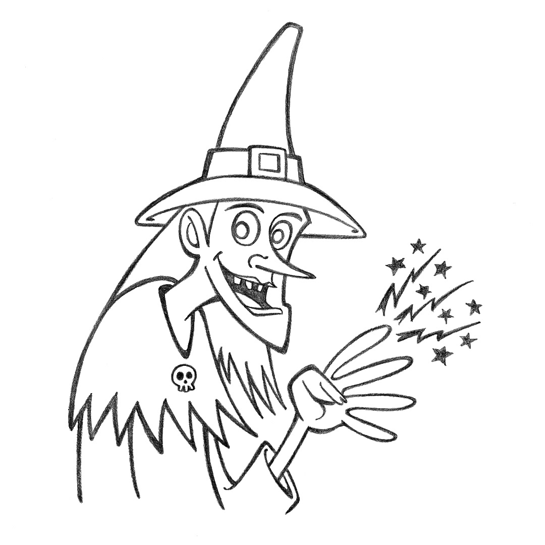 Witchie Toon • pencil sketch