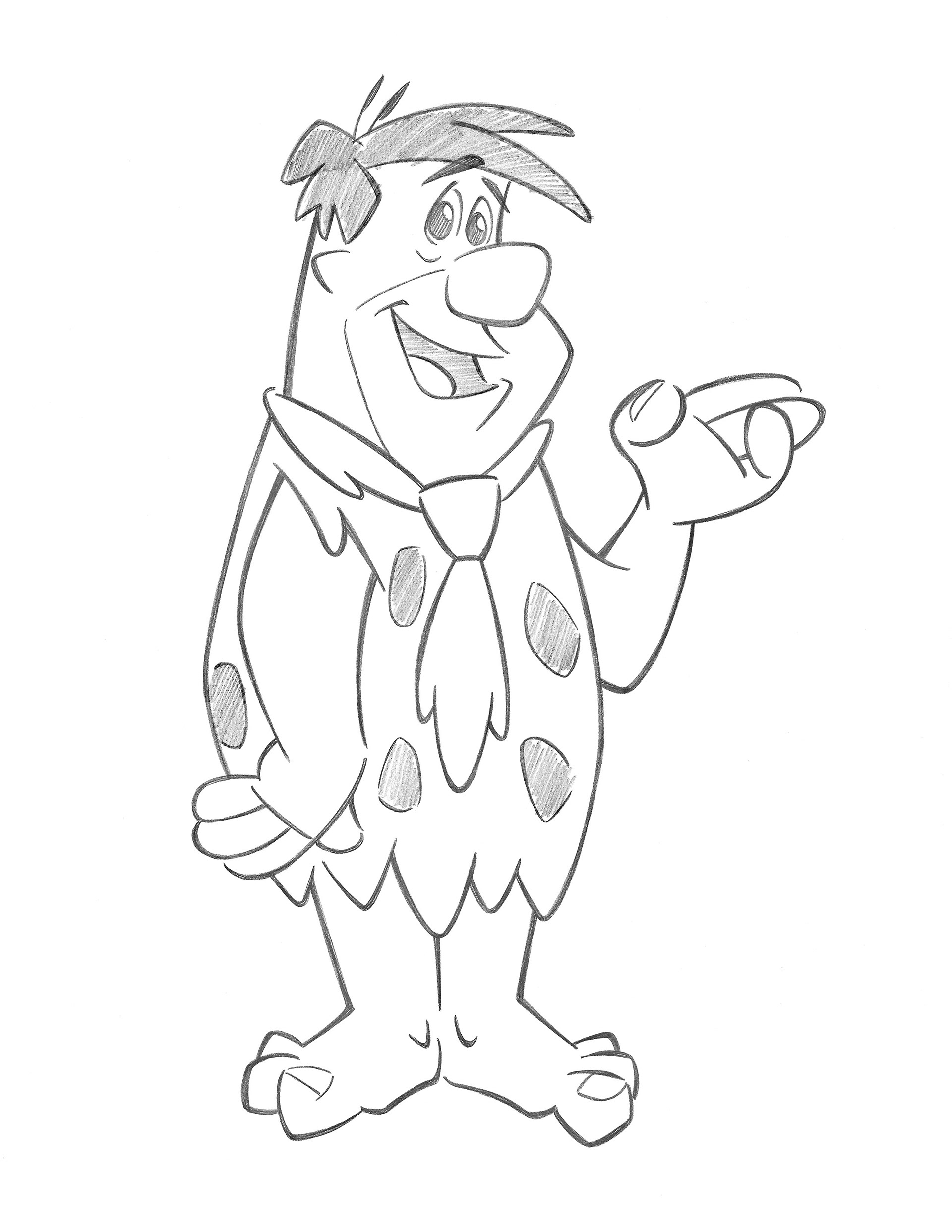 Fred Flintstone • pencil sketch