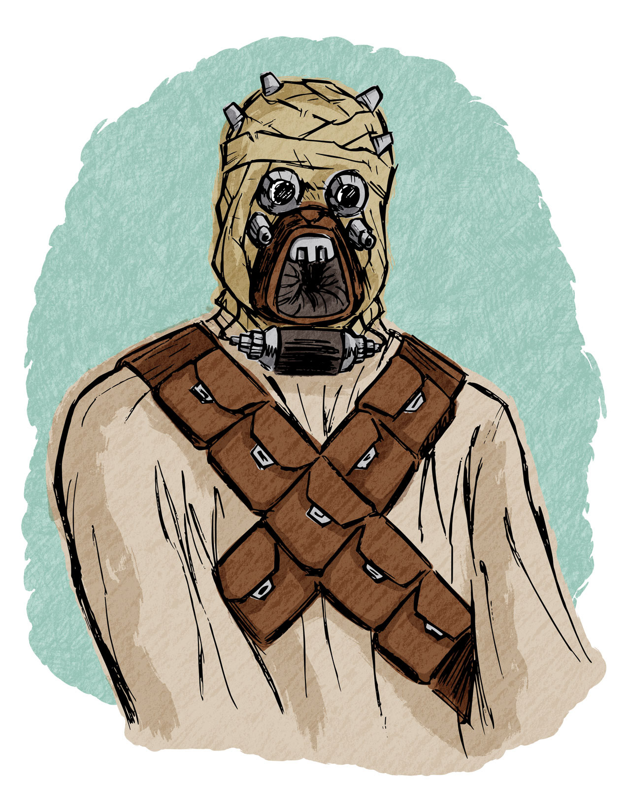 Tusken Raider • vector illustration