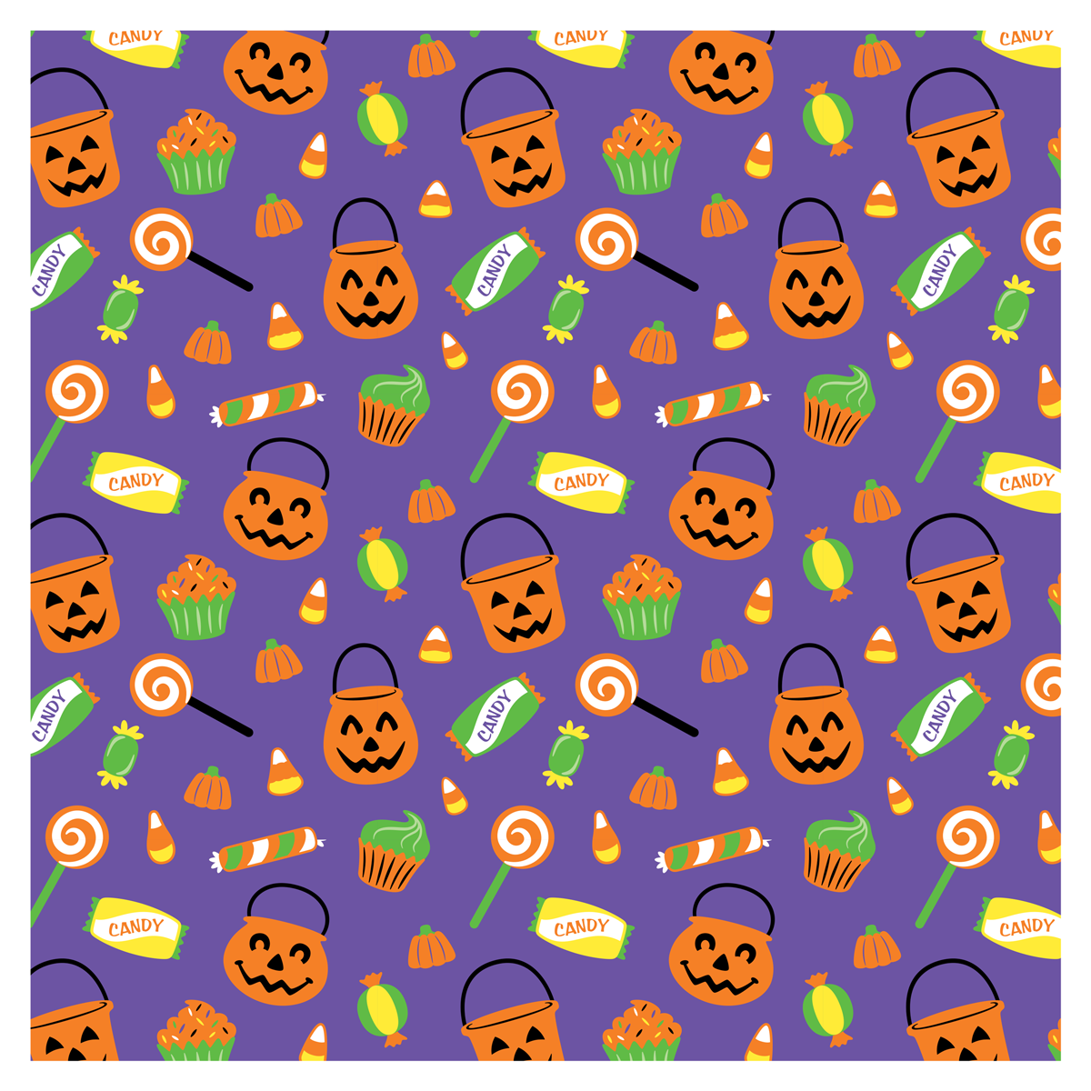 Halloween Treats • vector pattern