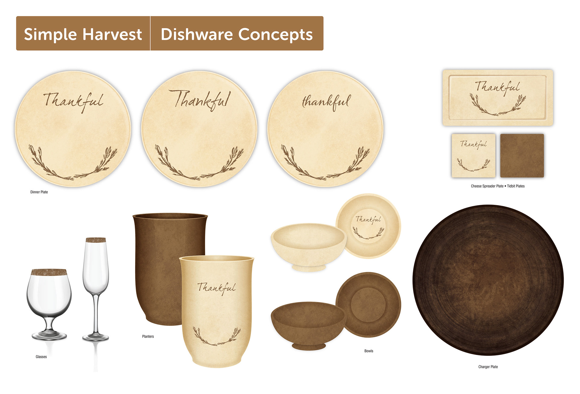 Simple Harvest • dish ware concept art