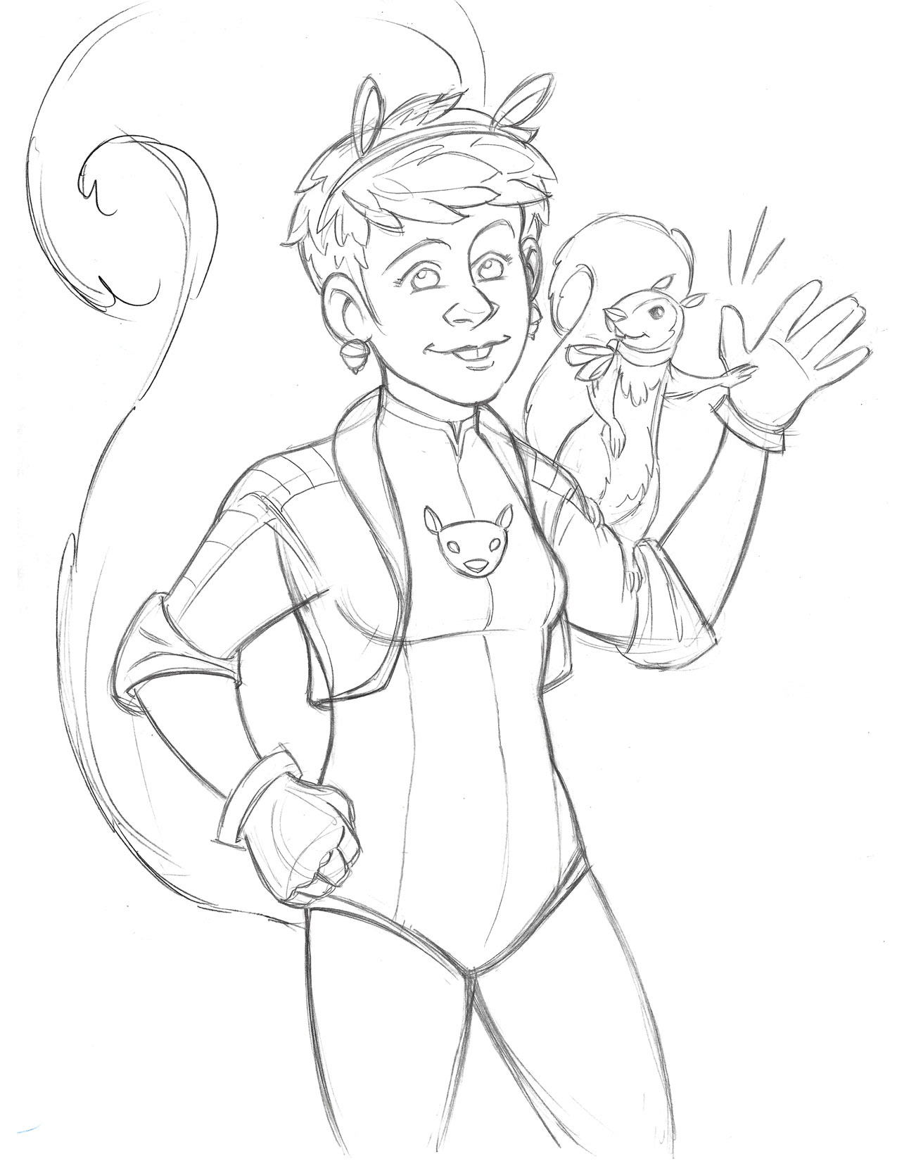 Squirrel Girl • pencil sketch
