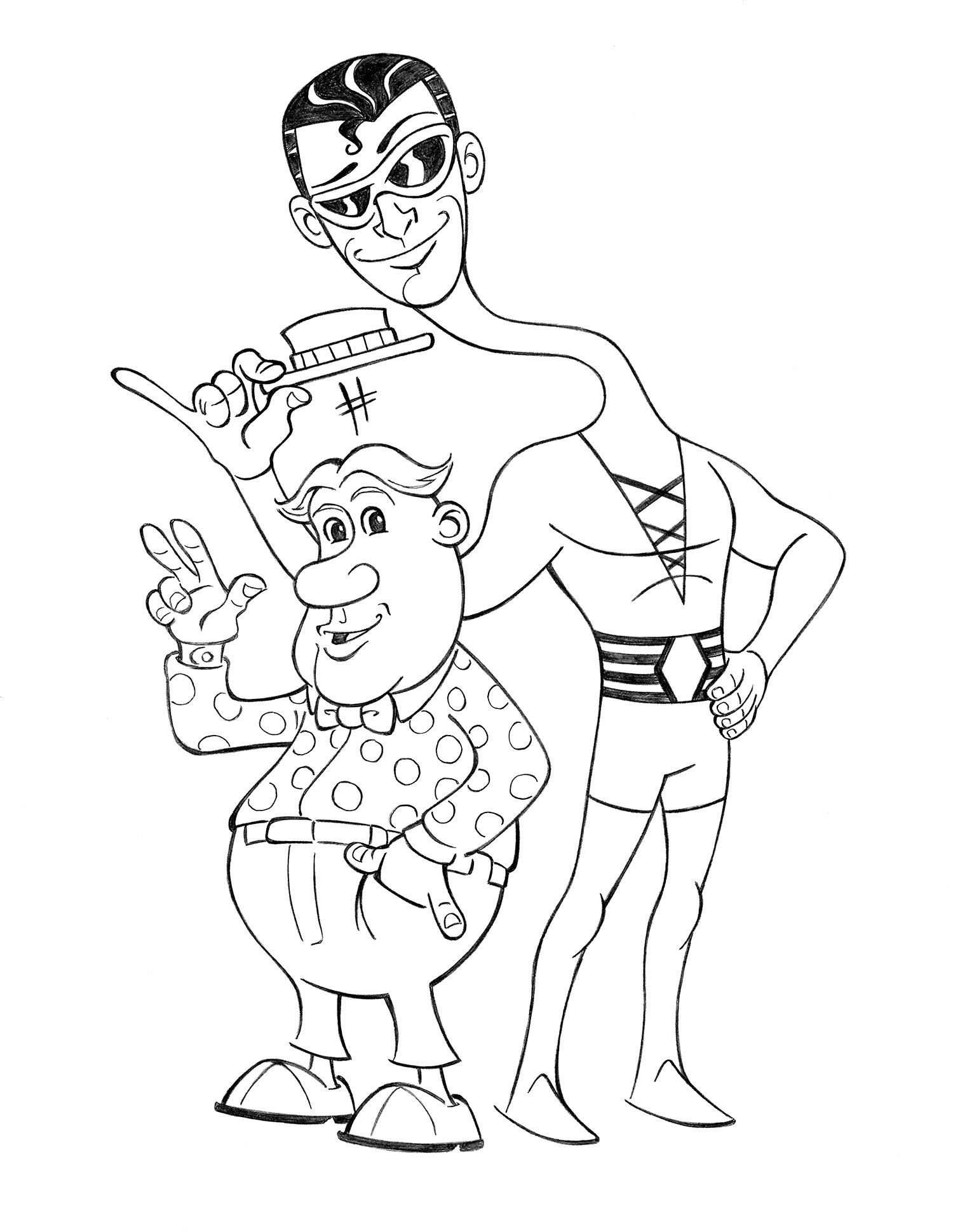Plastic Man • pencil sketch