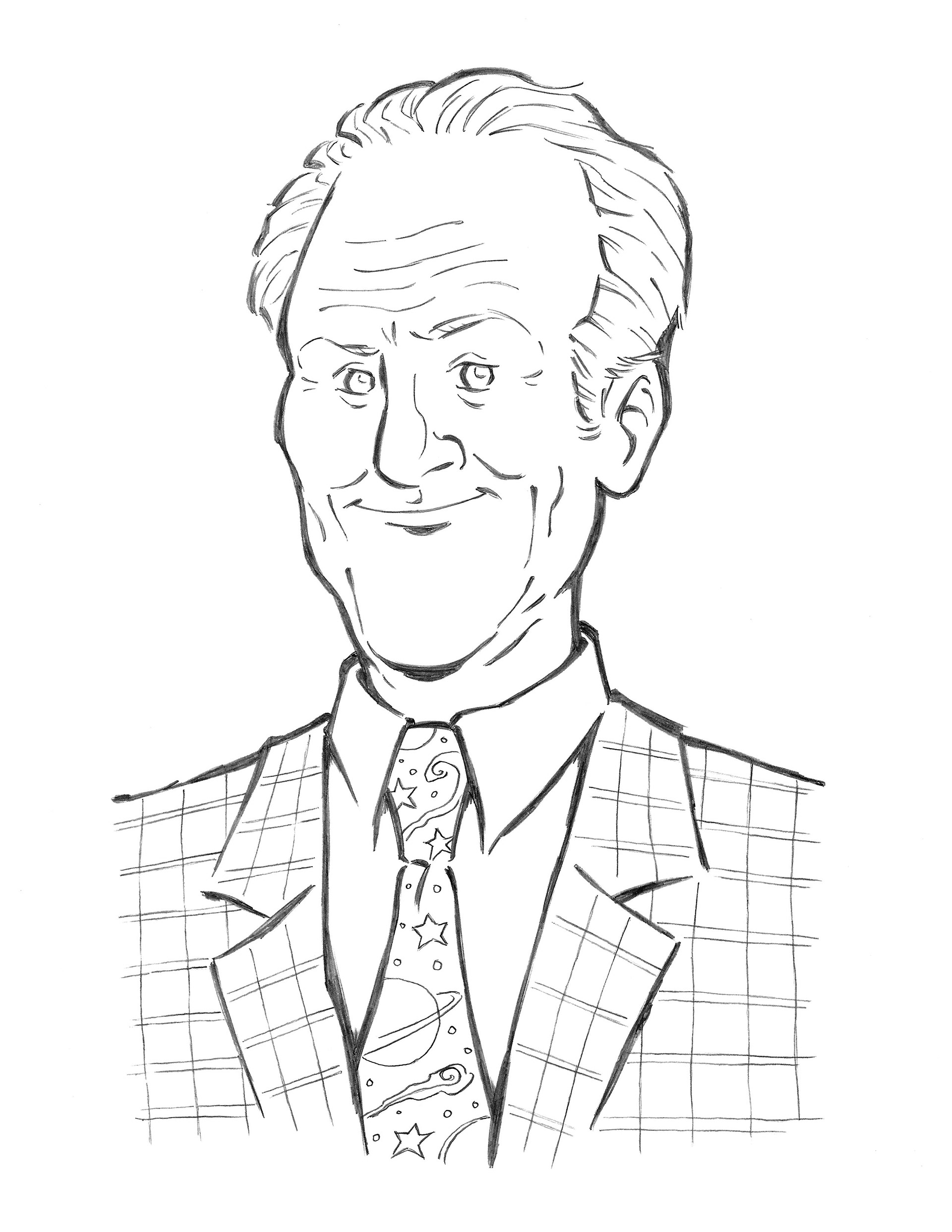3rd Rock From The Sun: Dick • pencil sketch