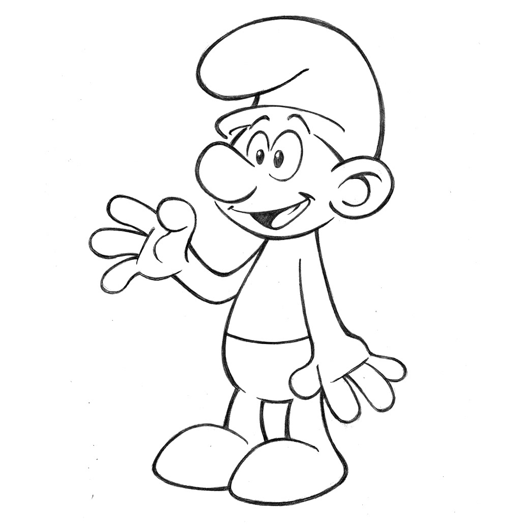 Smurf • pencil sketch