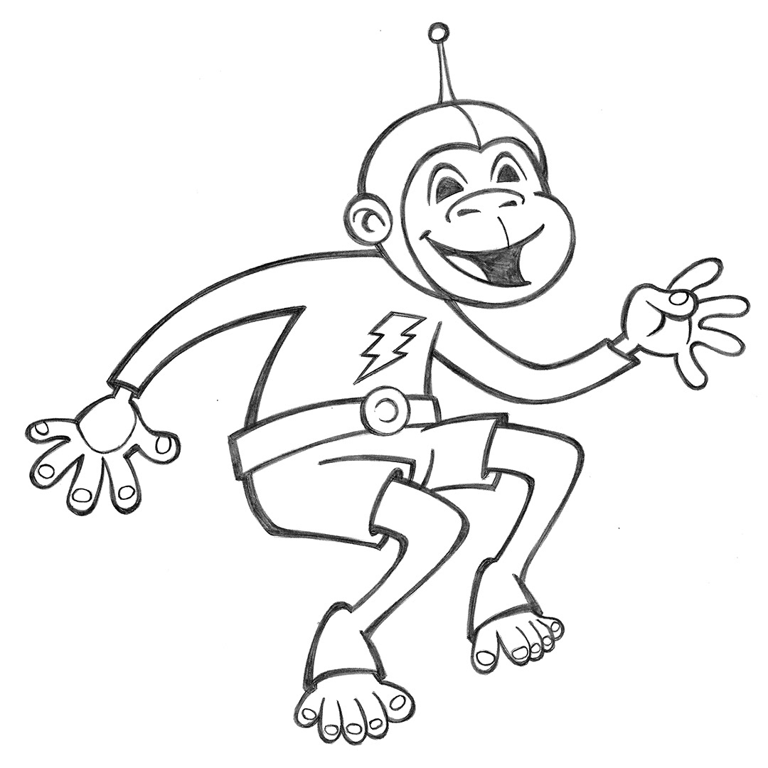 Captain Huggy Face • pencil sketch