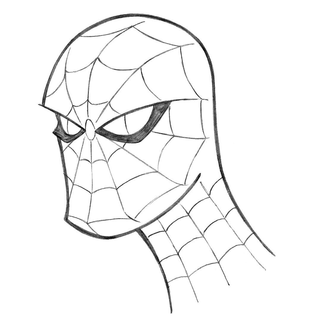 Web Head • pencil sketch