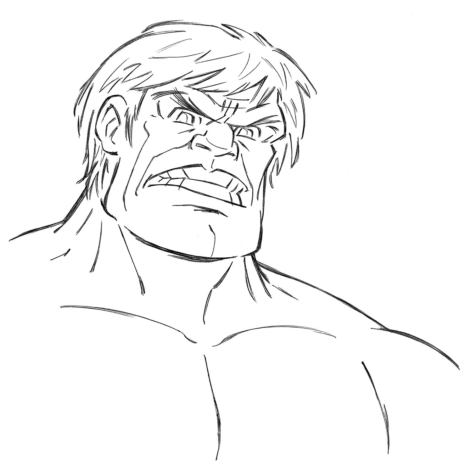 Incredible Hulk • pencil sketch