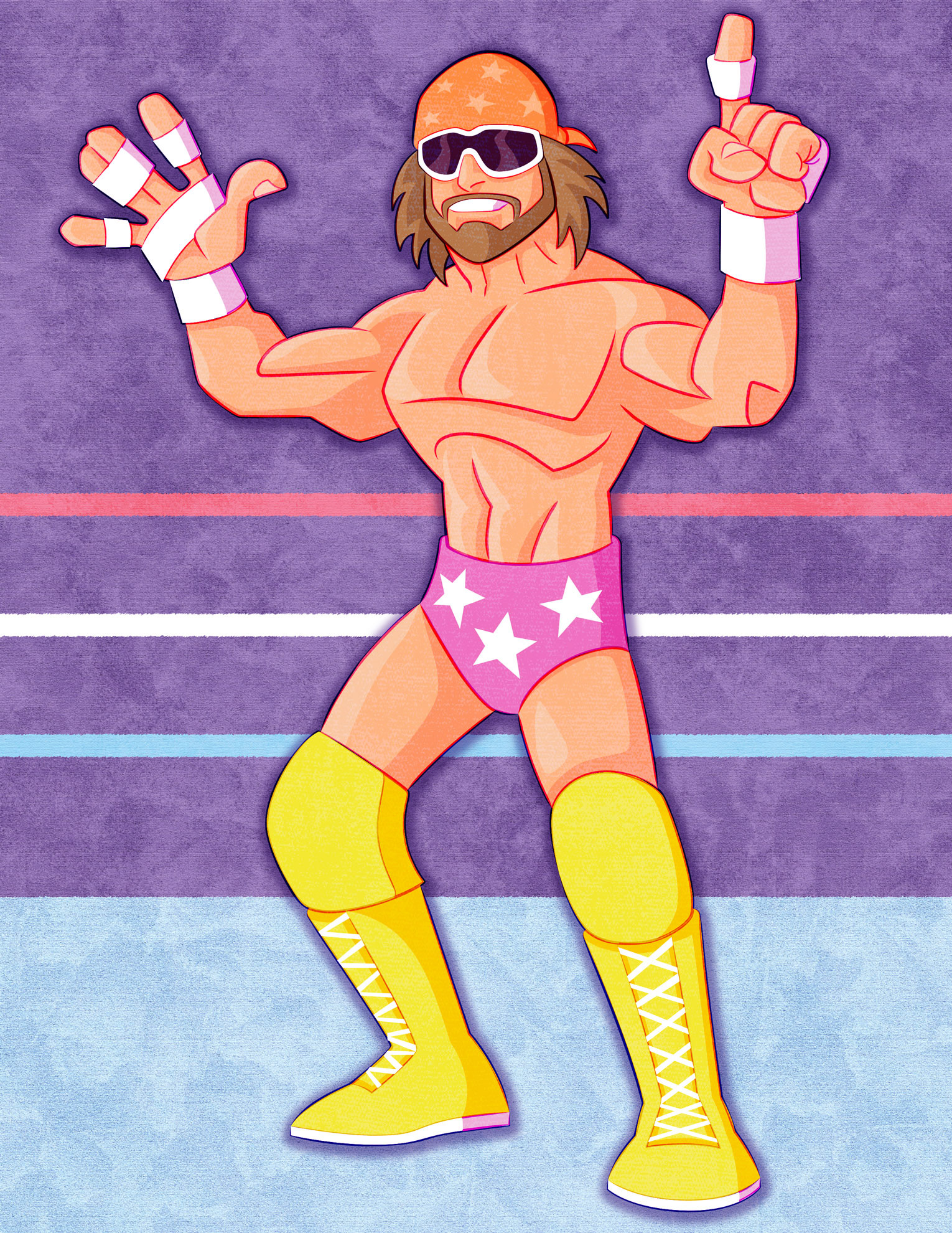 Macho Man • vector illustration
