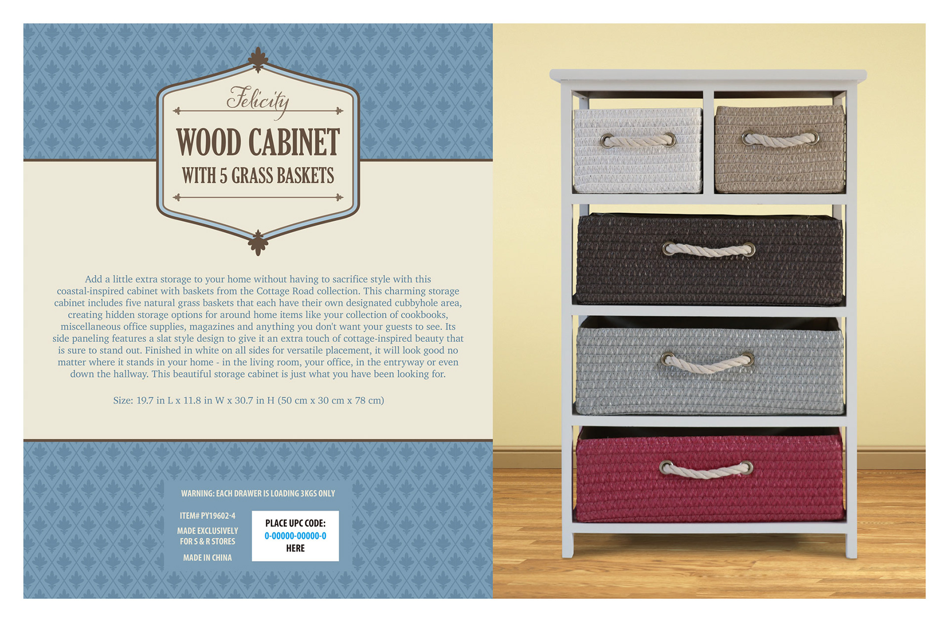 Felicity Wood Cabinet • packaging art