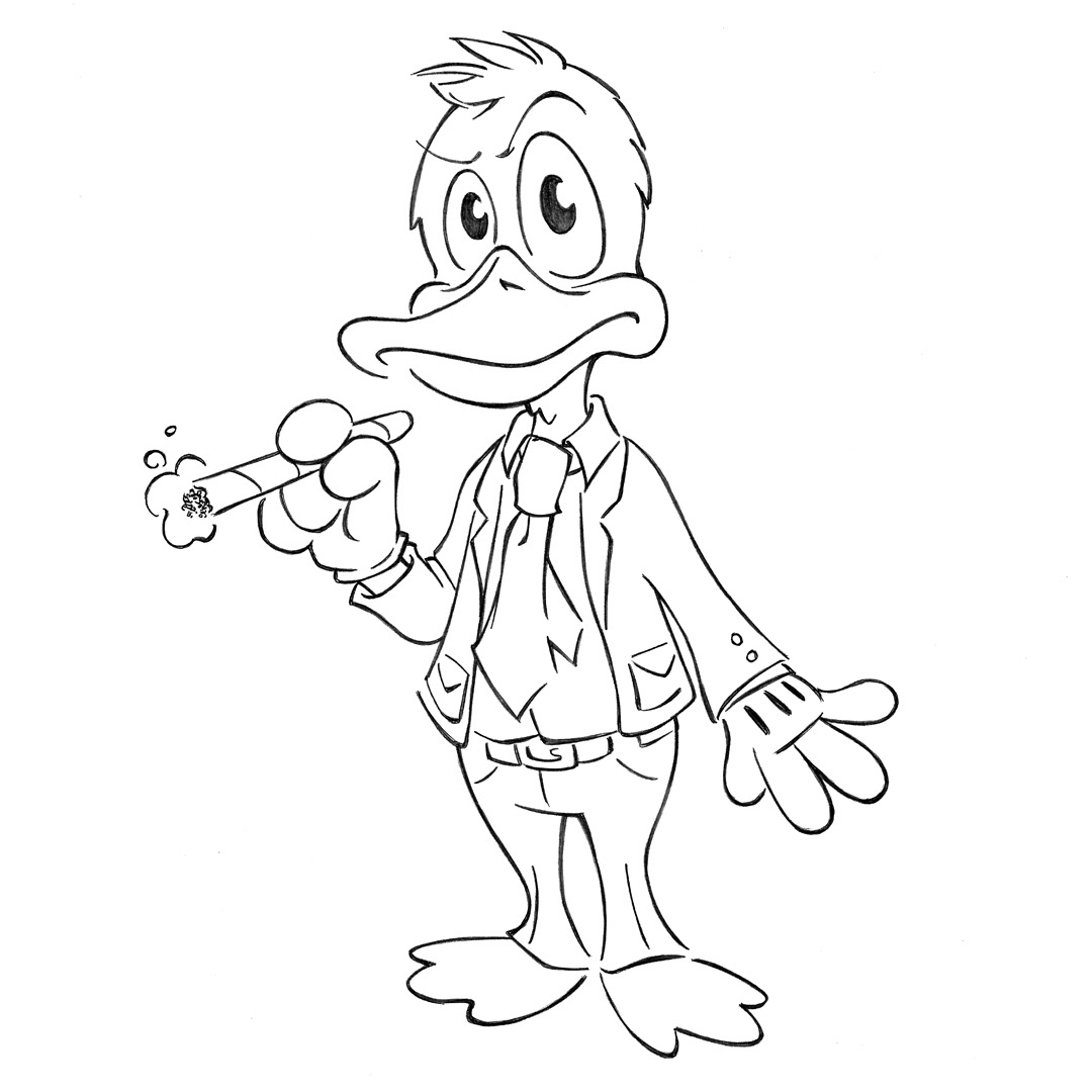 Howard the Duck • pencil sketch