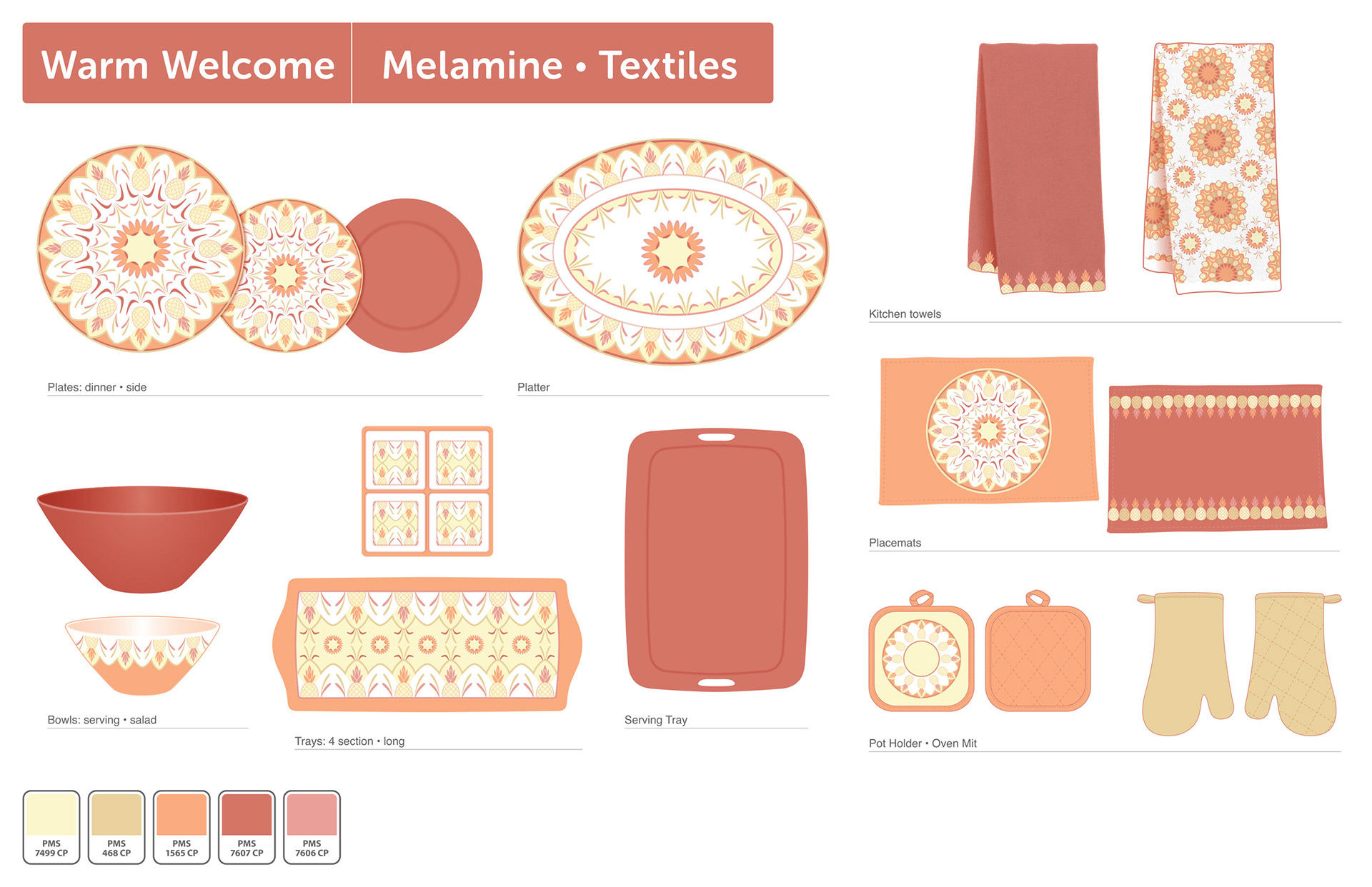 Warm Welcome • melamine/textiles concept art