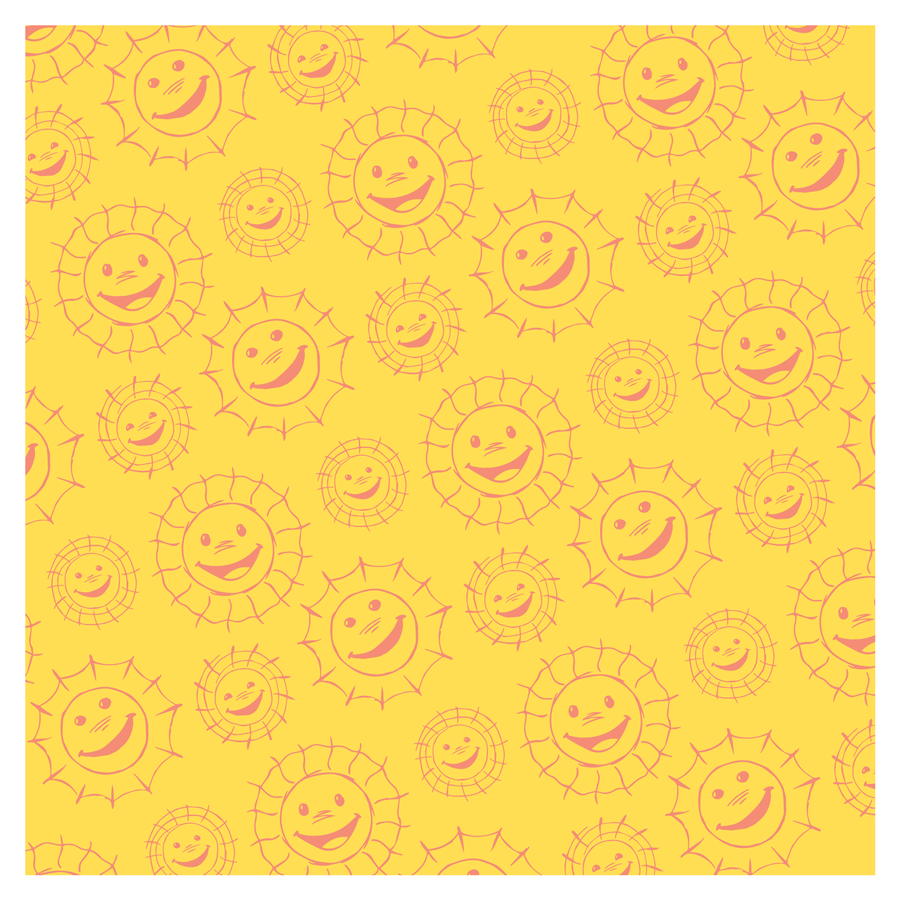 Sketchy Suns • vector pattern