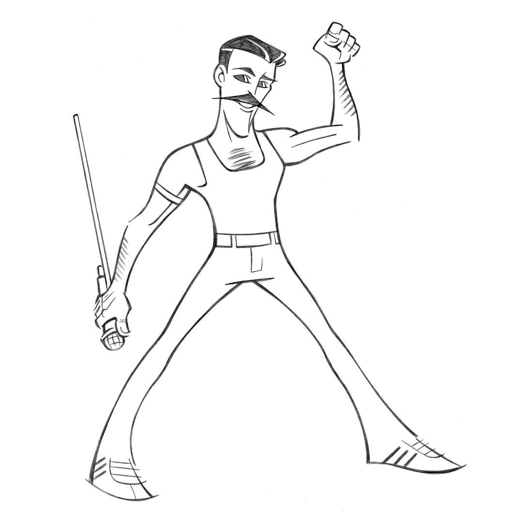 Freddie Mercury • pencil sketch