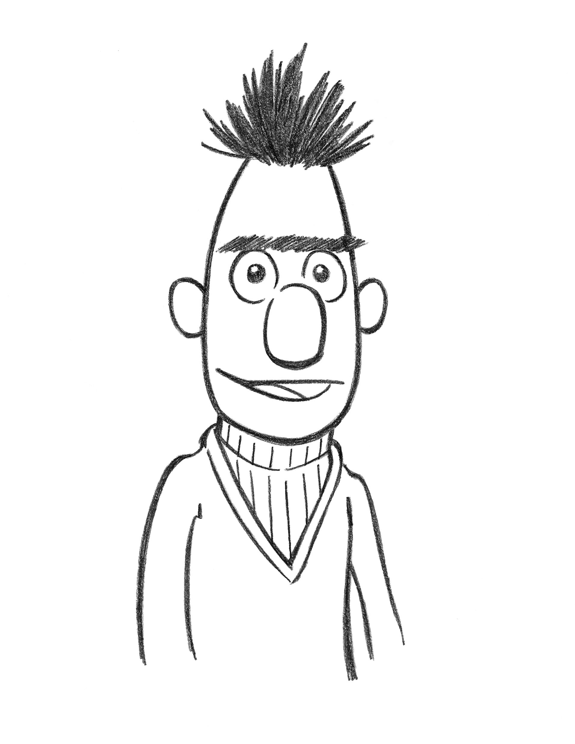 Sesame Street: Bert • pencil sketch
