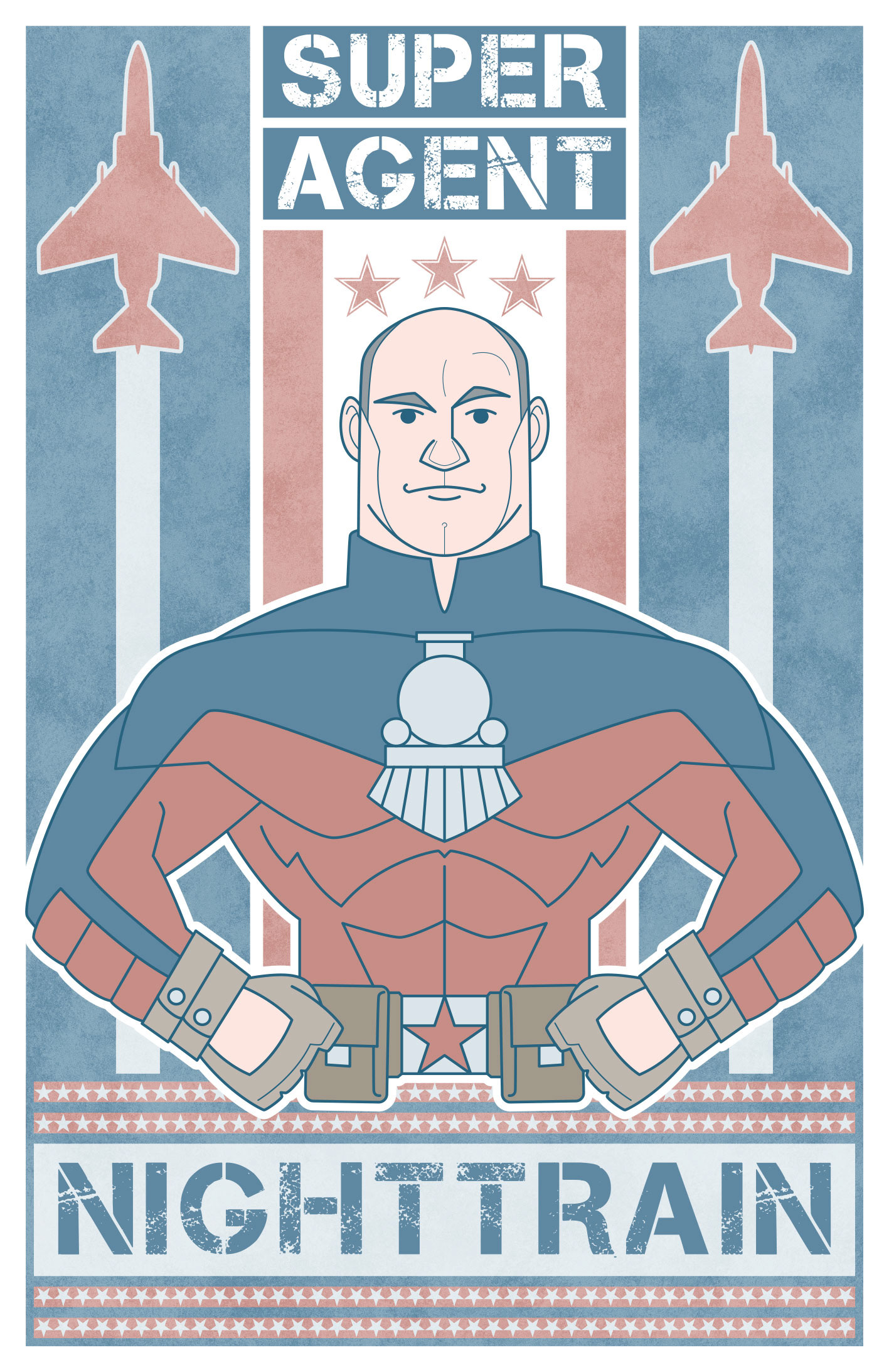 Night Train • vector illustration