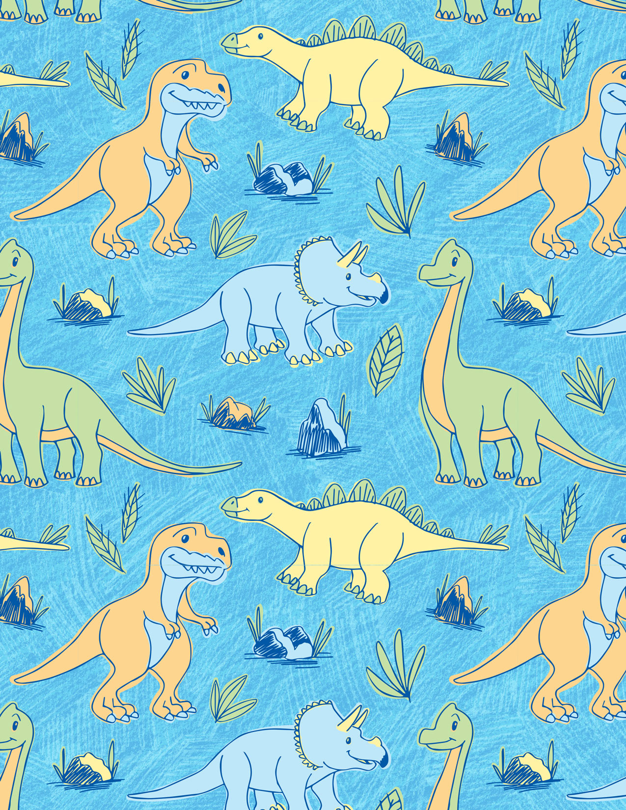 Dinosaurs • vector pattern