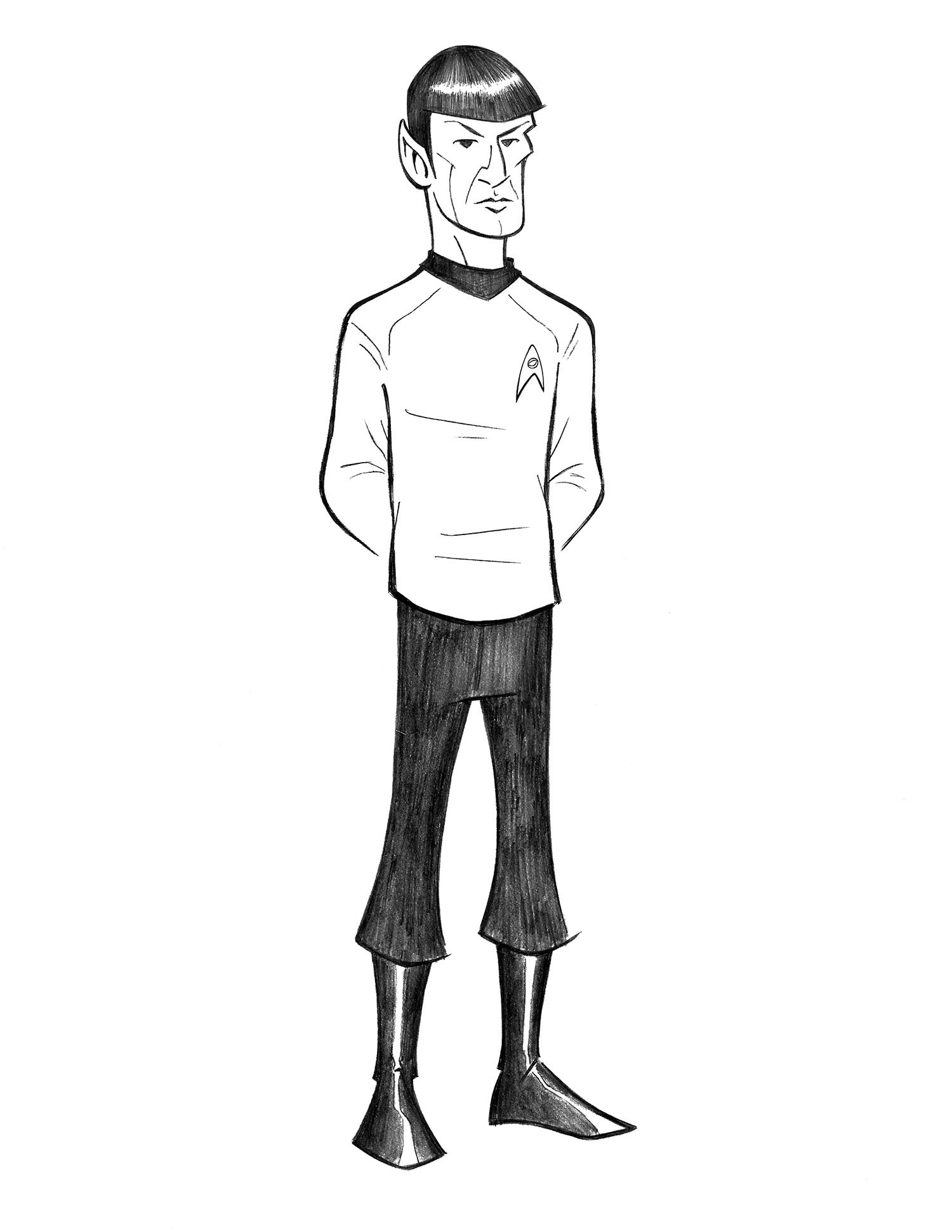 Spock • pencil illustration