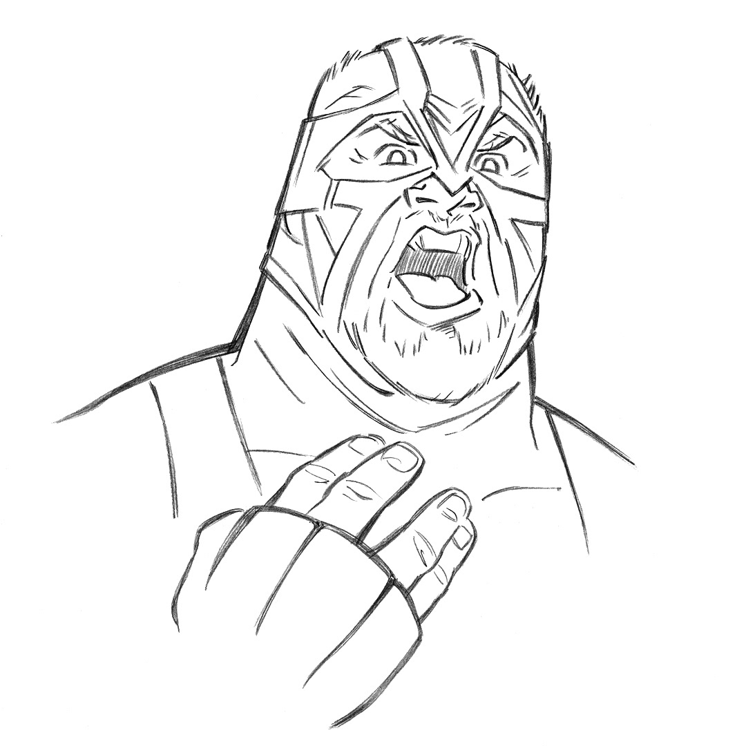 Big Van Vader • pencil sketch