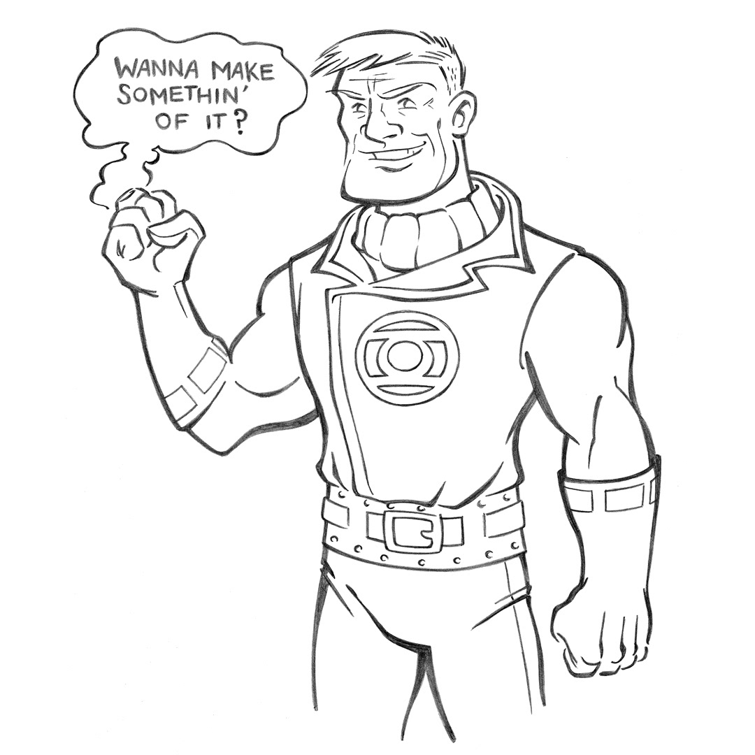 Guy Gardner • pencil sketch