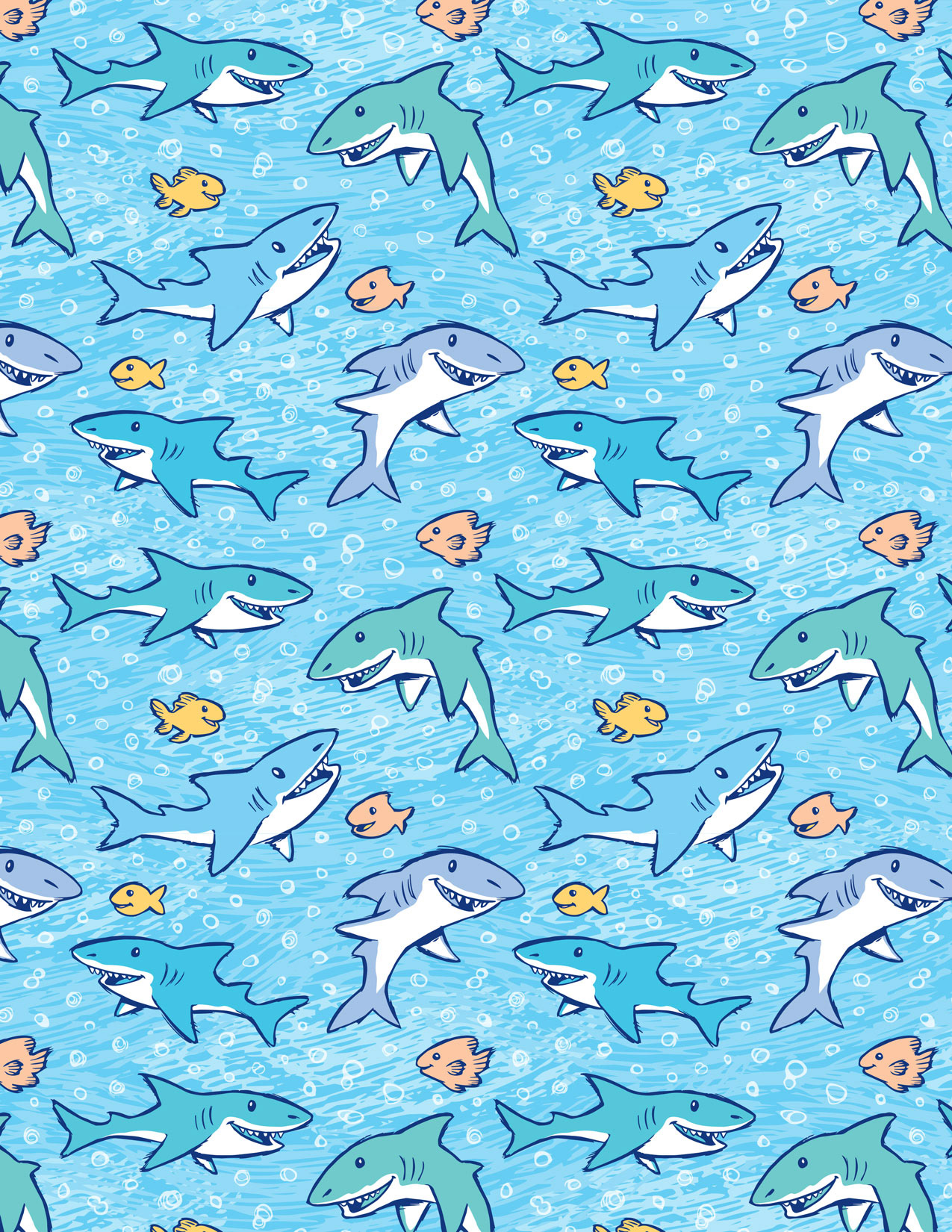 Sharks • vector pattern