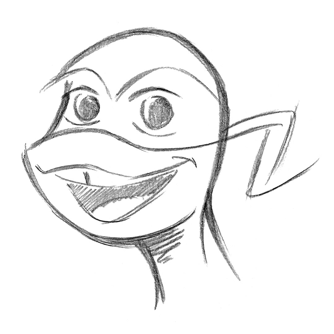 TMNT: Michelangelo • pencil sketch